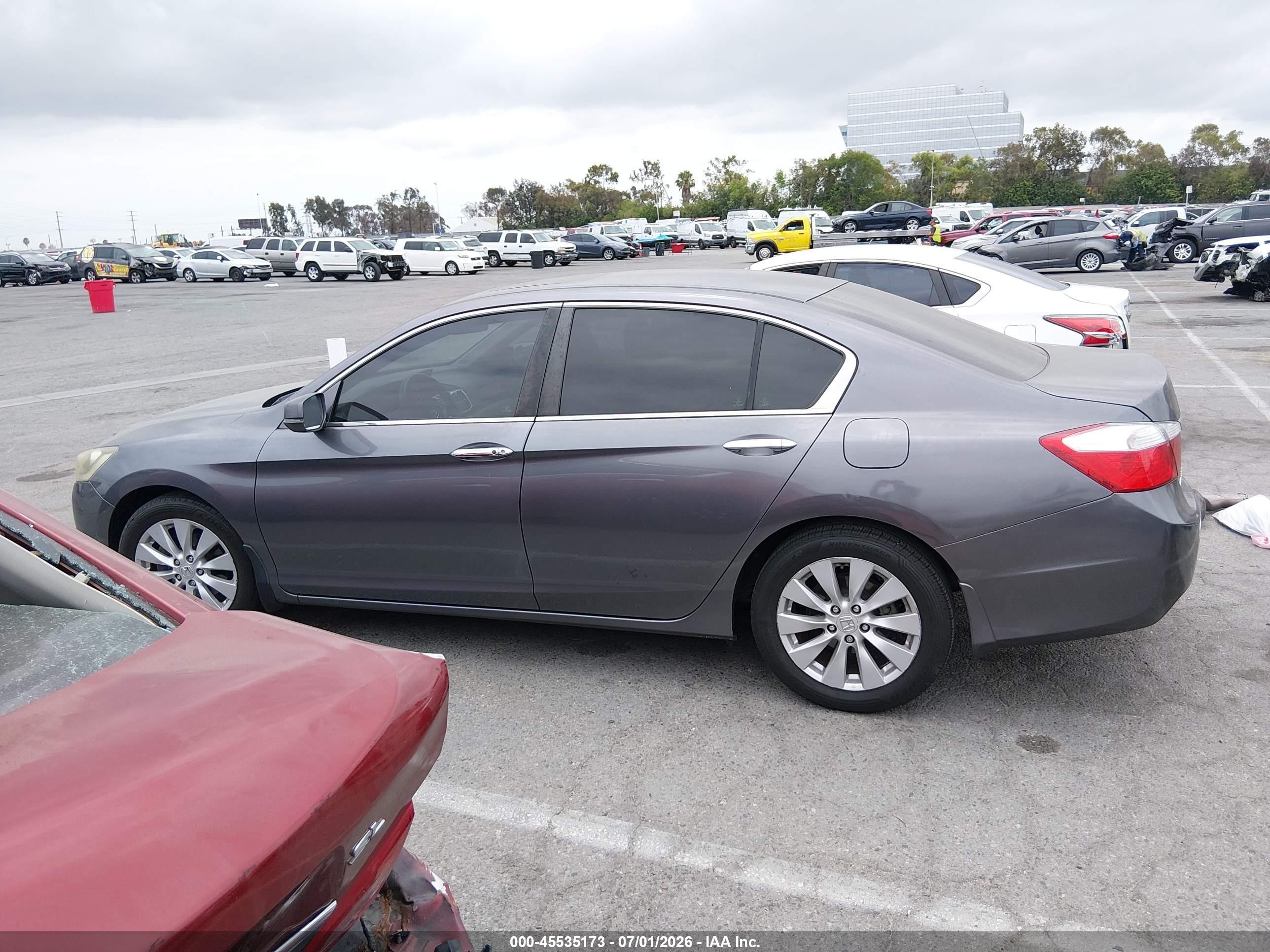 2015 Honda Accord Ex Gray vin: 1HGCR2F76FA208472