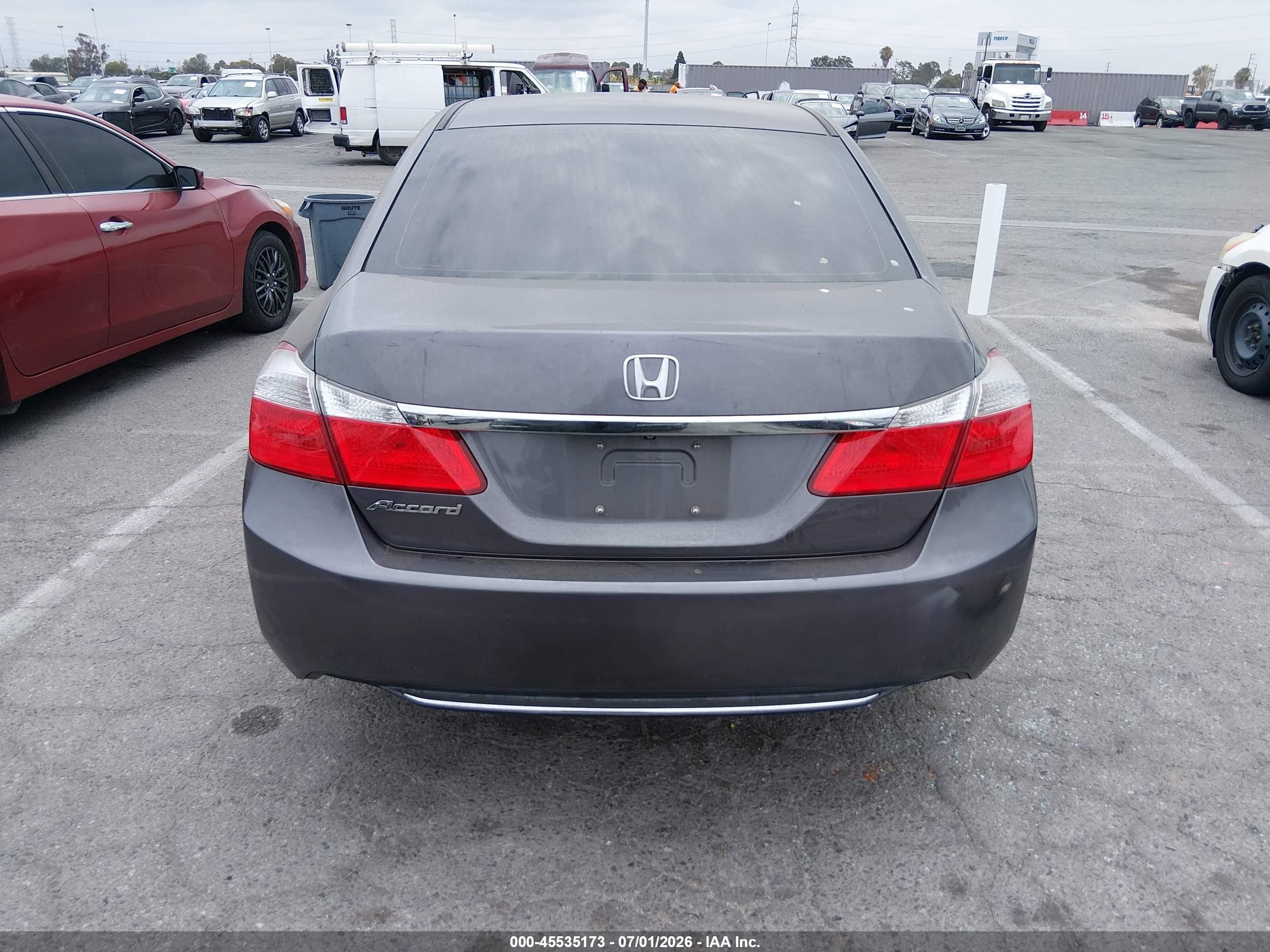 2015 Honda Accord Ex Gray vin: 1HGCR2F76FA208472