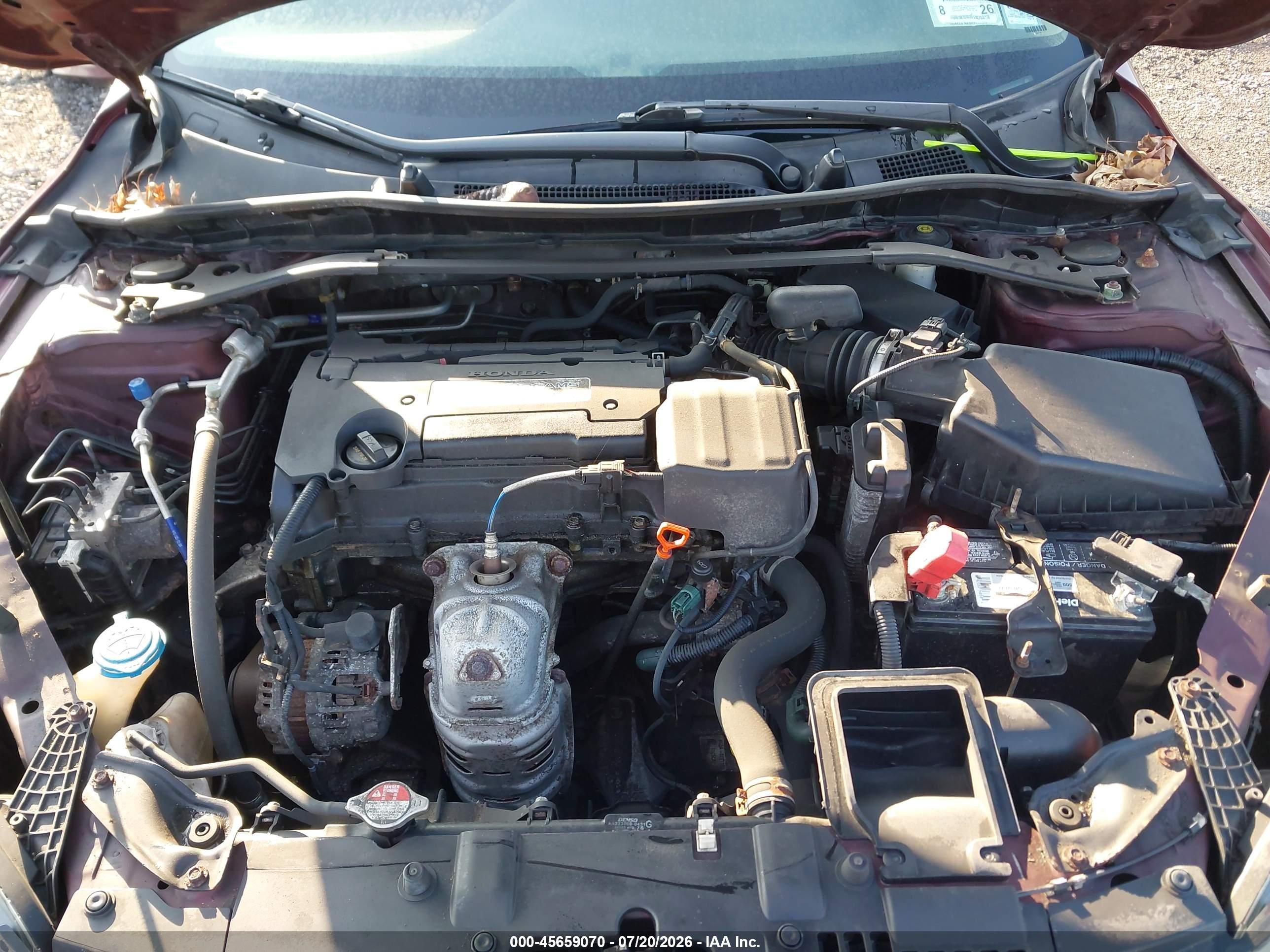 2015 Honda Accord Ex Red vin: 1HGCR2F76FA235350