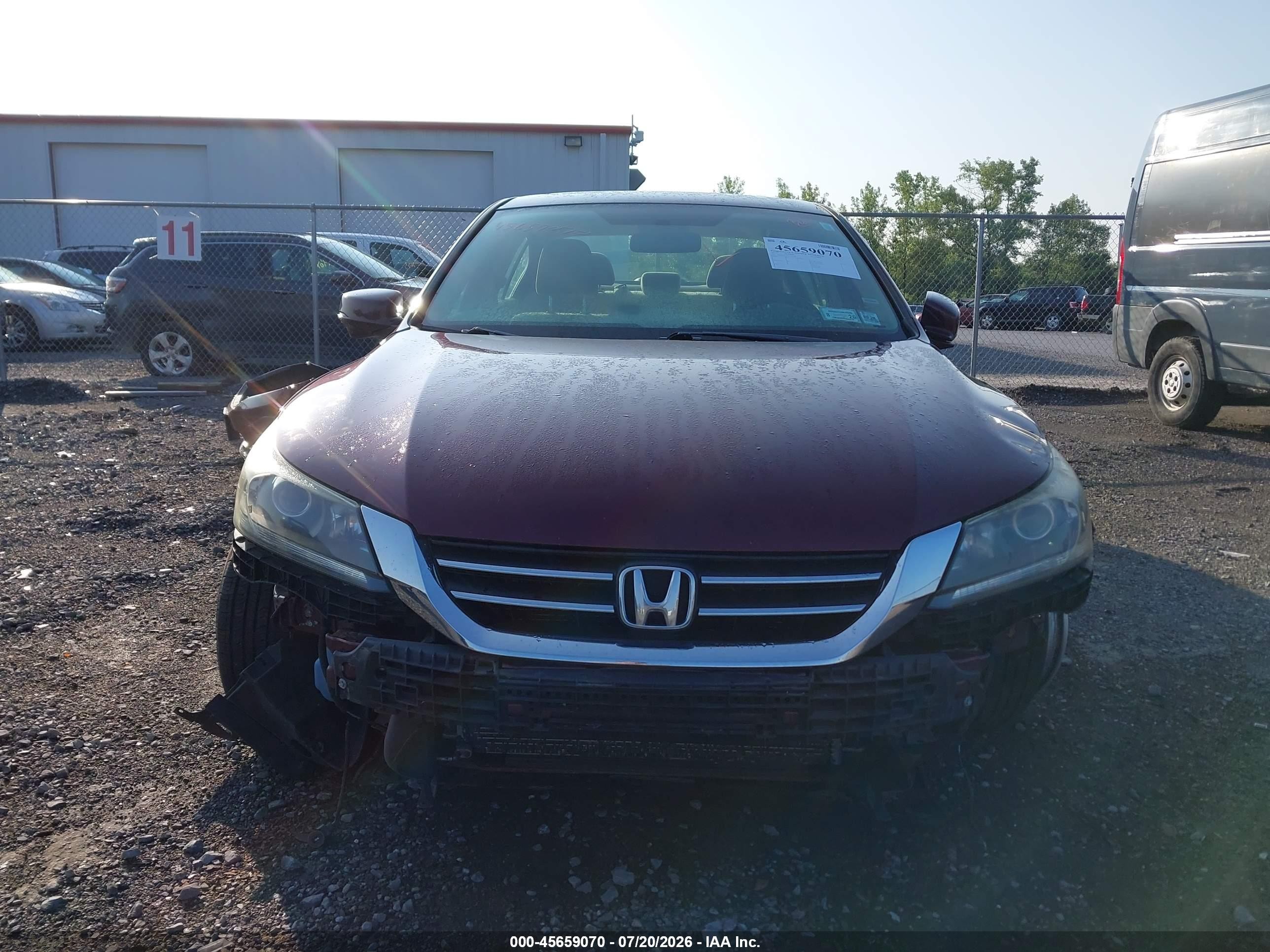 2015 Honda Accord Ex Red vin: 1HGCR2F76FA235350