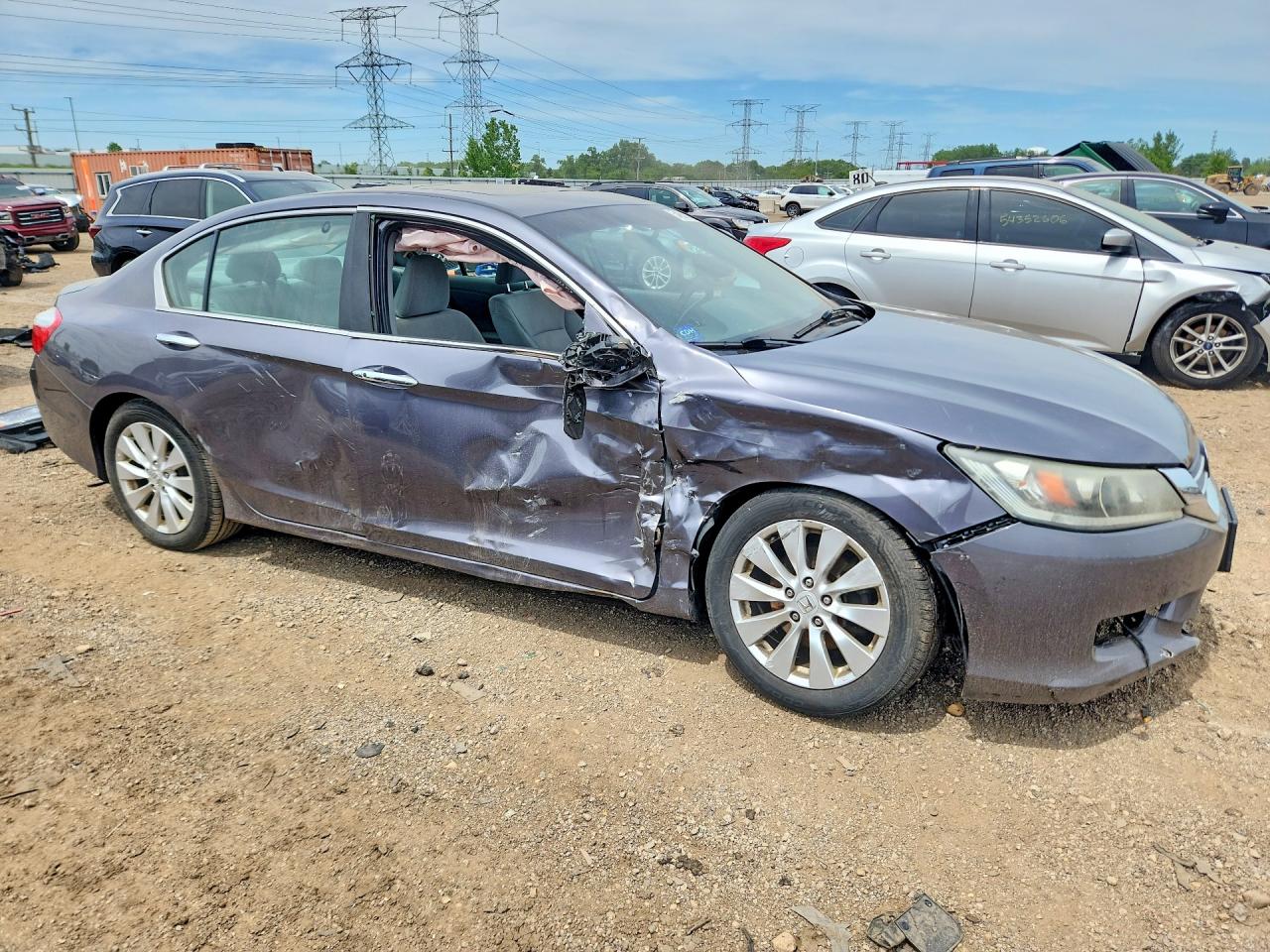 2015 Honda Accord Ex Gray vin: 1HGCR2F76FA269353