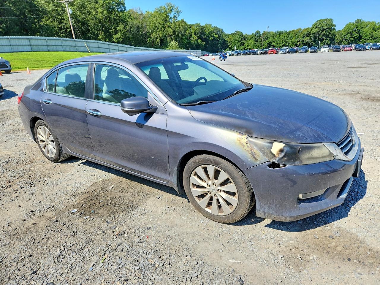 2013 Honda Accord Ex Gray vin: 1HGCR2F77DA021450