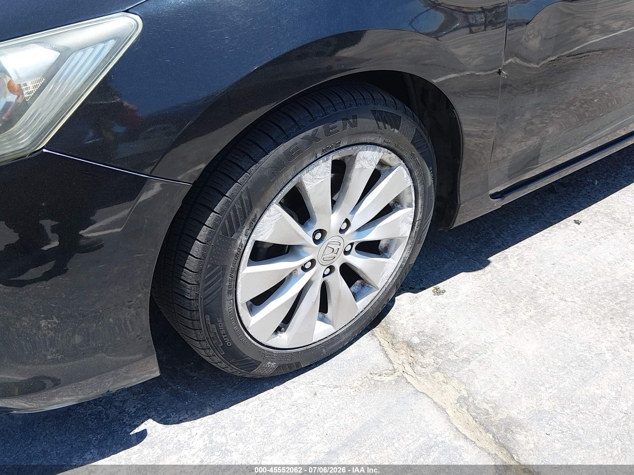2013 Honda Accord Ex Черный vin: 1HGCR2F77DA032190