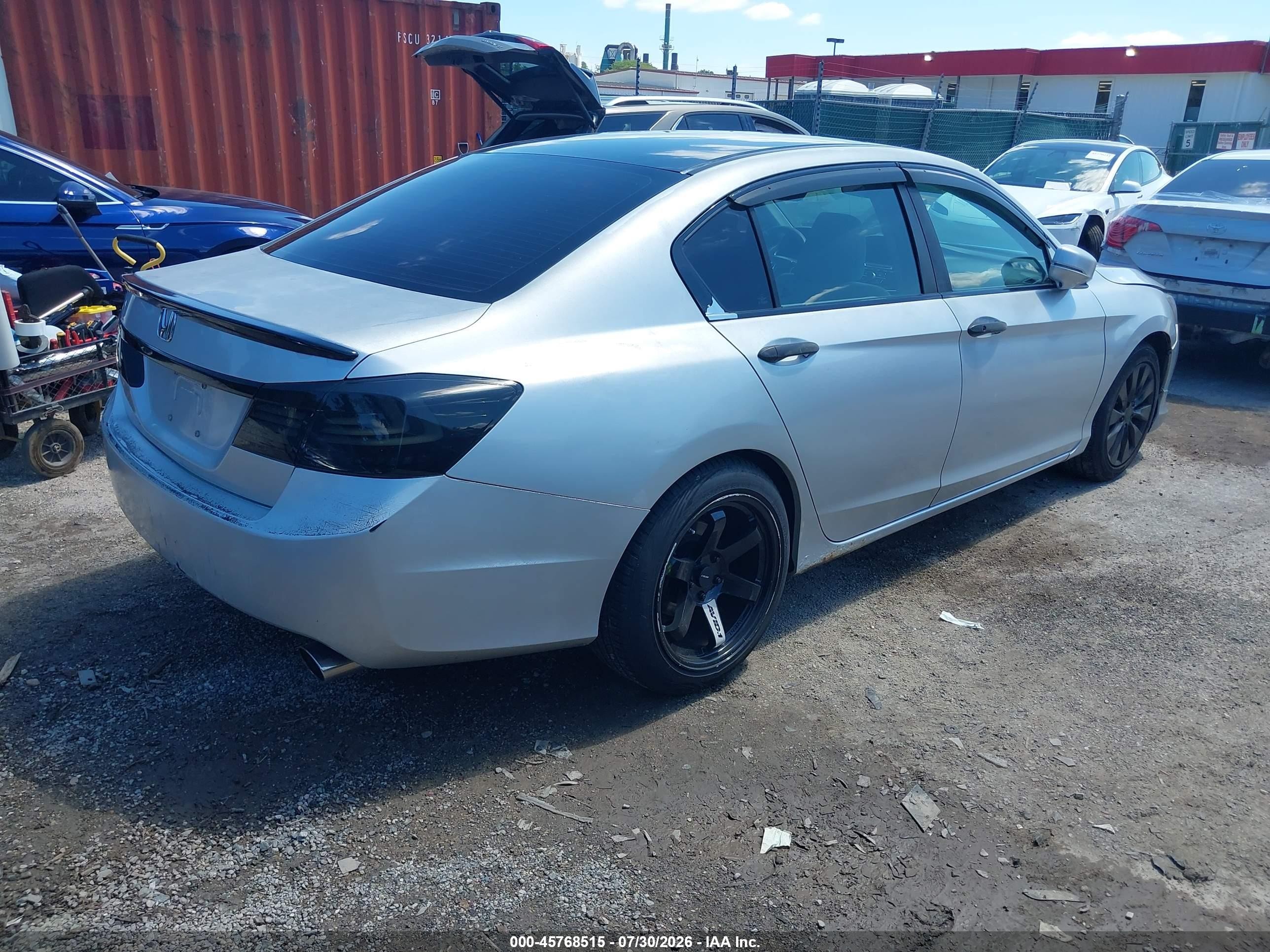 2013 Honda Accord Ex Silver vin: 1HGCR2F77DA044291