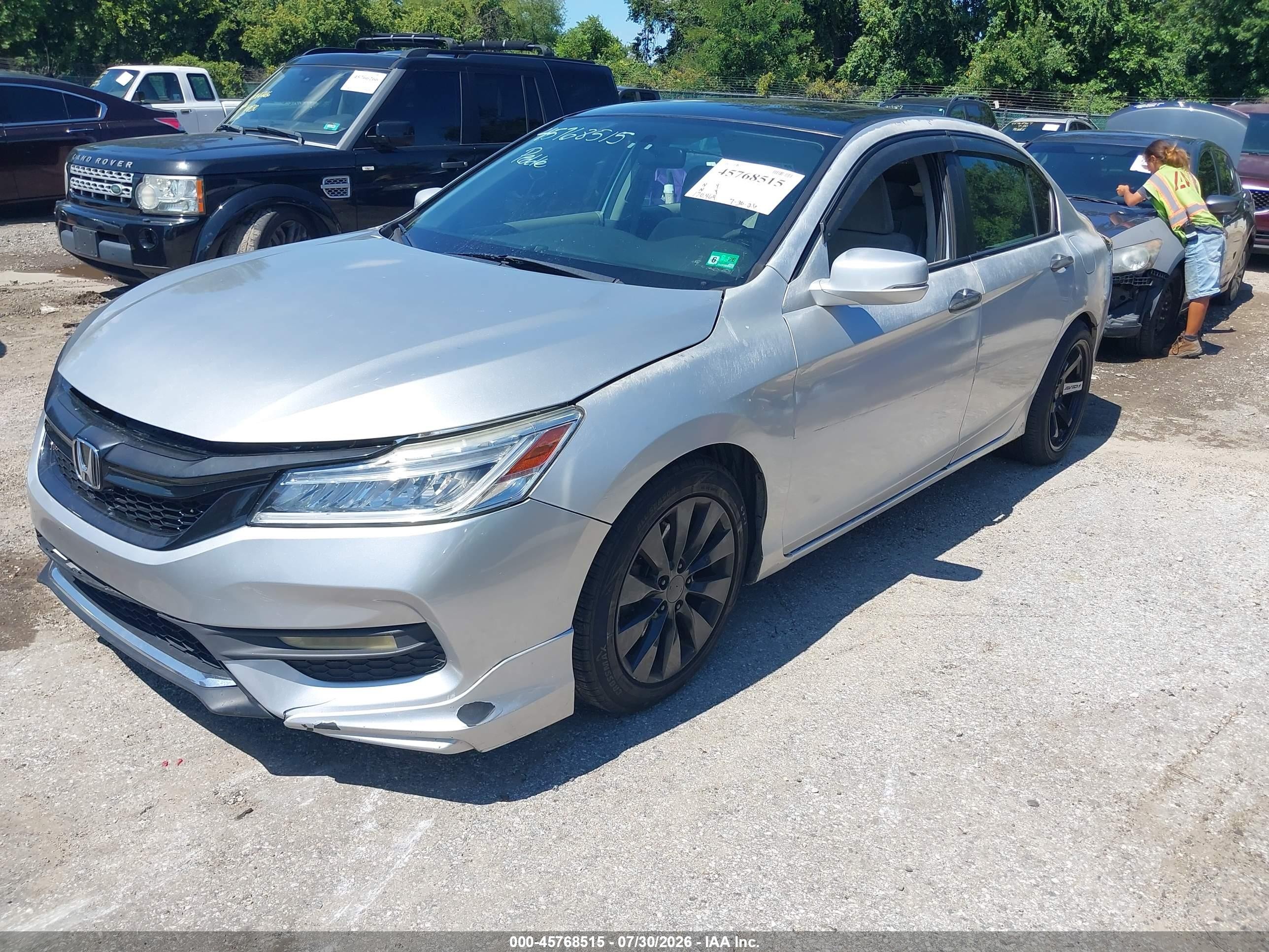 2013 Honda Accord Ex Silver vin: 1HGCR2F77DA044291