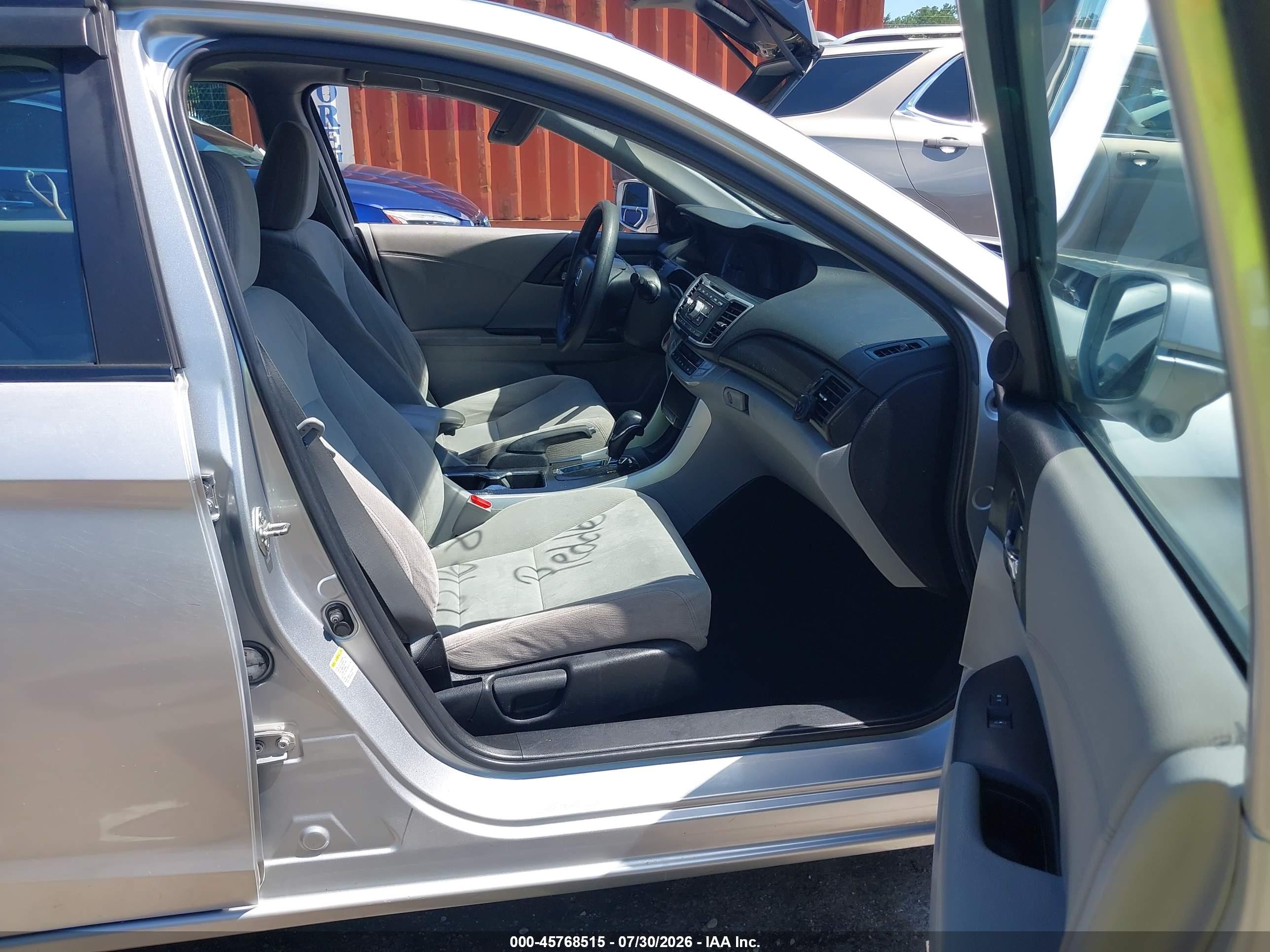 2013 Honda Accord Ex Silver vin: 1HGCR2F77DA044291