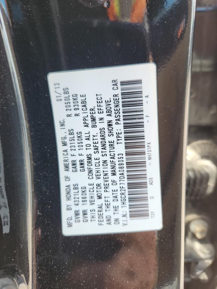 2013 Honda Accord Ex Black vin: 1HGCR2F77DA089053