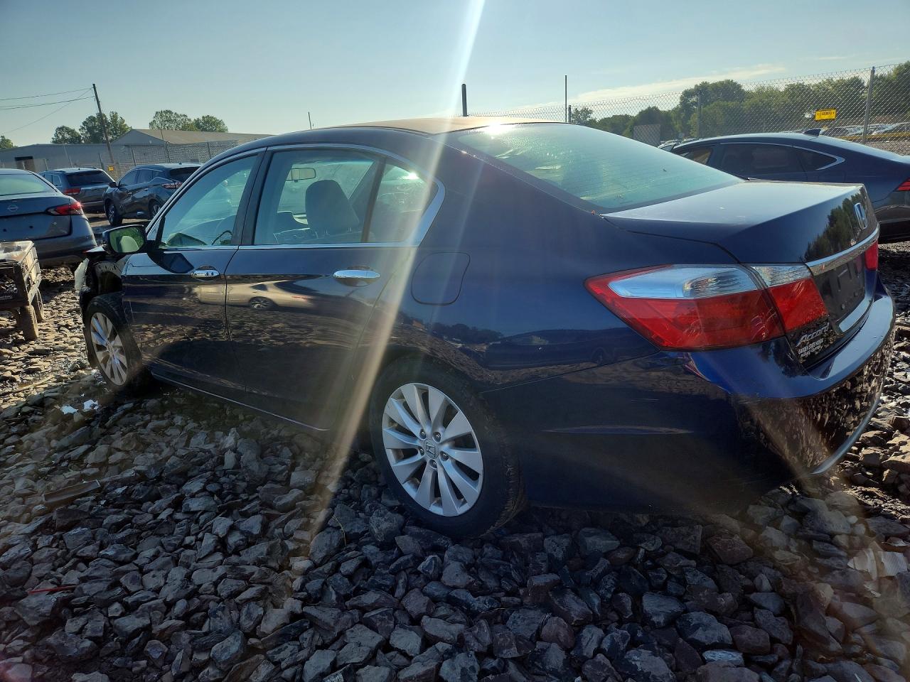 2013 Honda Accord Ex Blue vin: 1HGCR2F77DA129390