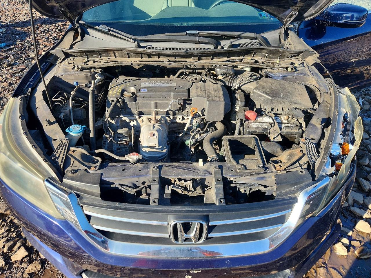 2013 Honda Accord Ex Blue vin: 1HGCR2F77DA129390