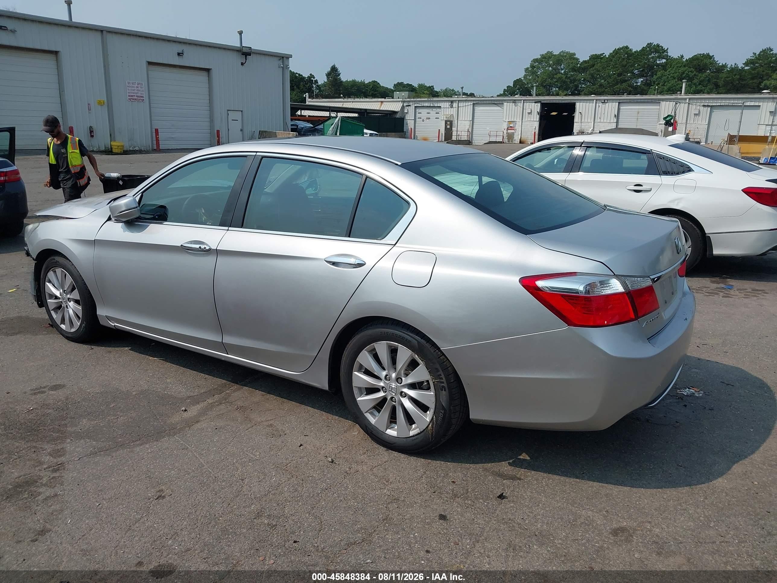 2013 Honda Accord Ex Silver vin: 1HGCR2F77DA177746