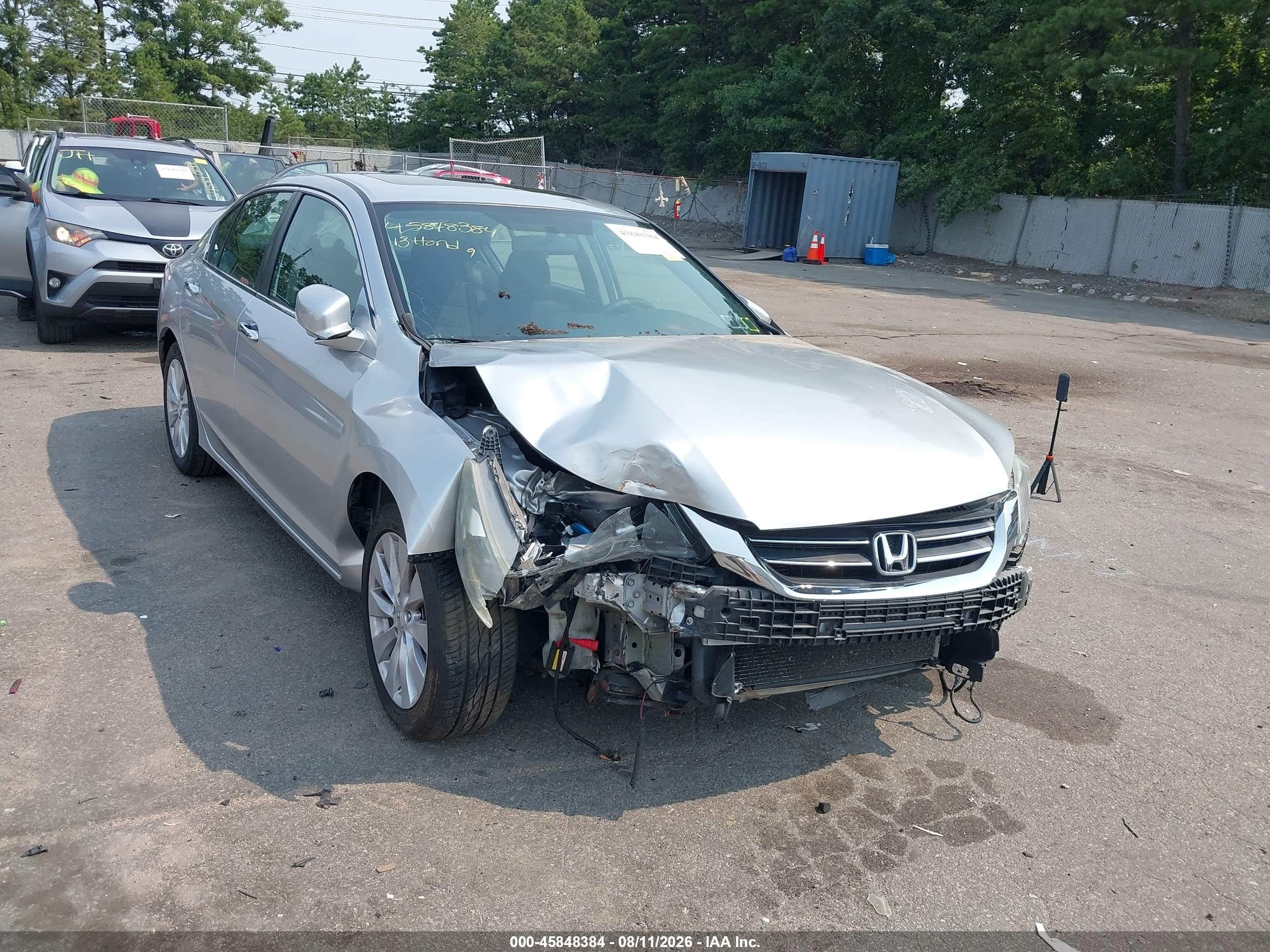 2013 Honda Accord Ex Silver vin: 1HGCR2F77DA177746