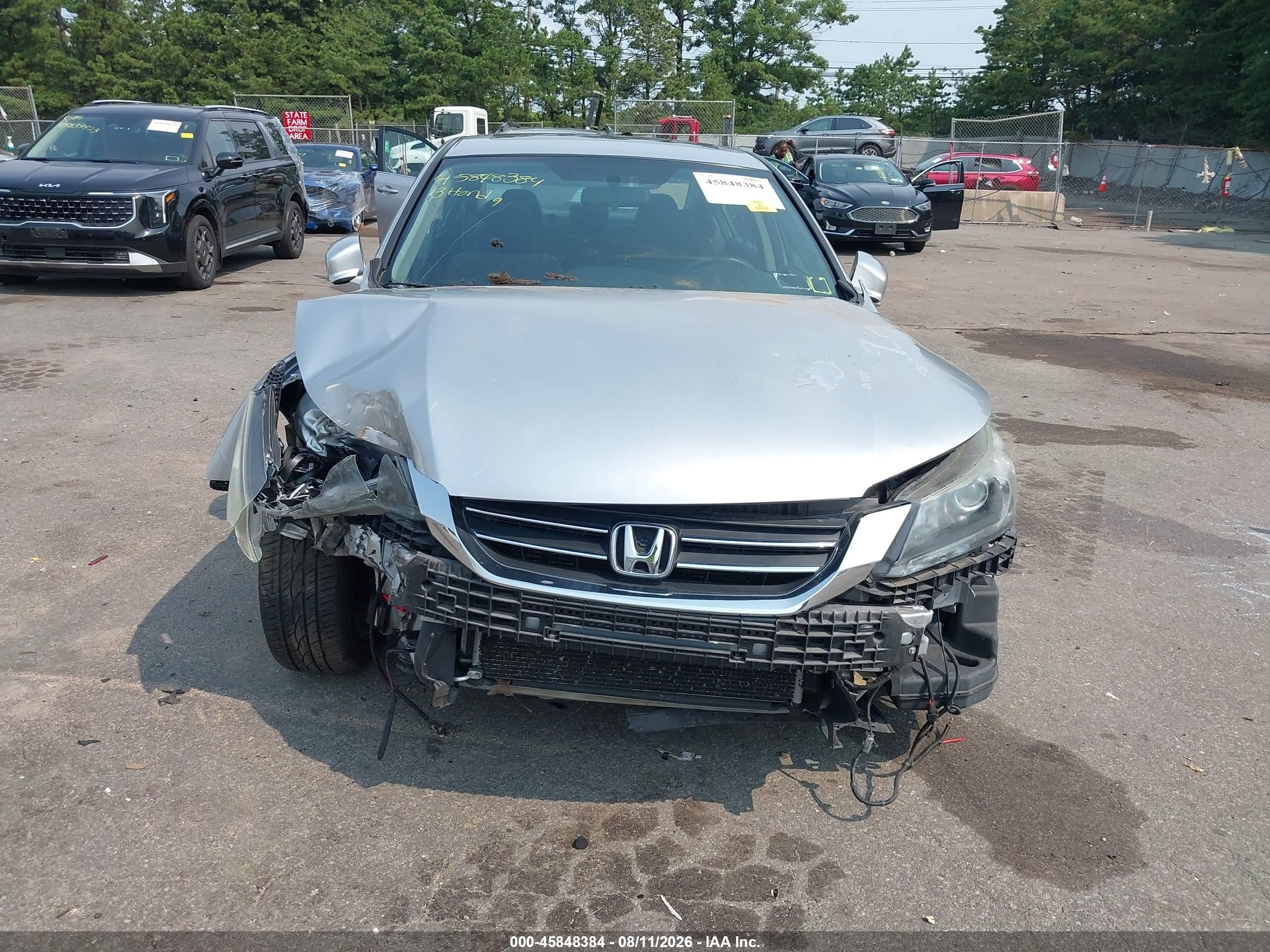 2013 Honda Accord Ex Silver vin: 1HGCR2F77DA177746