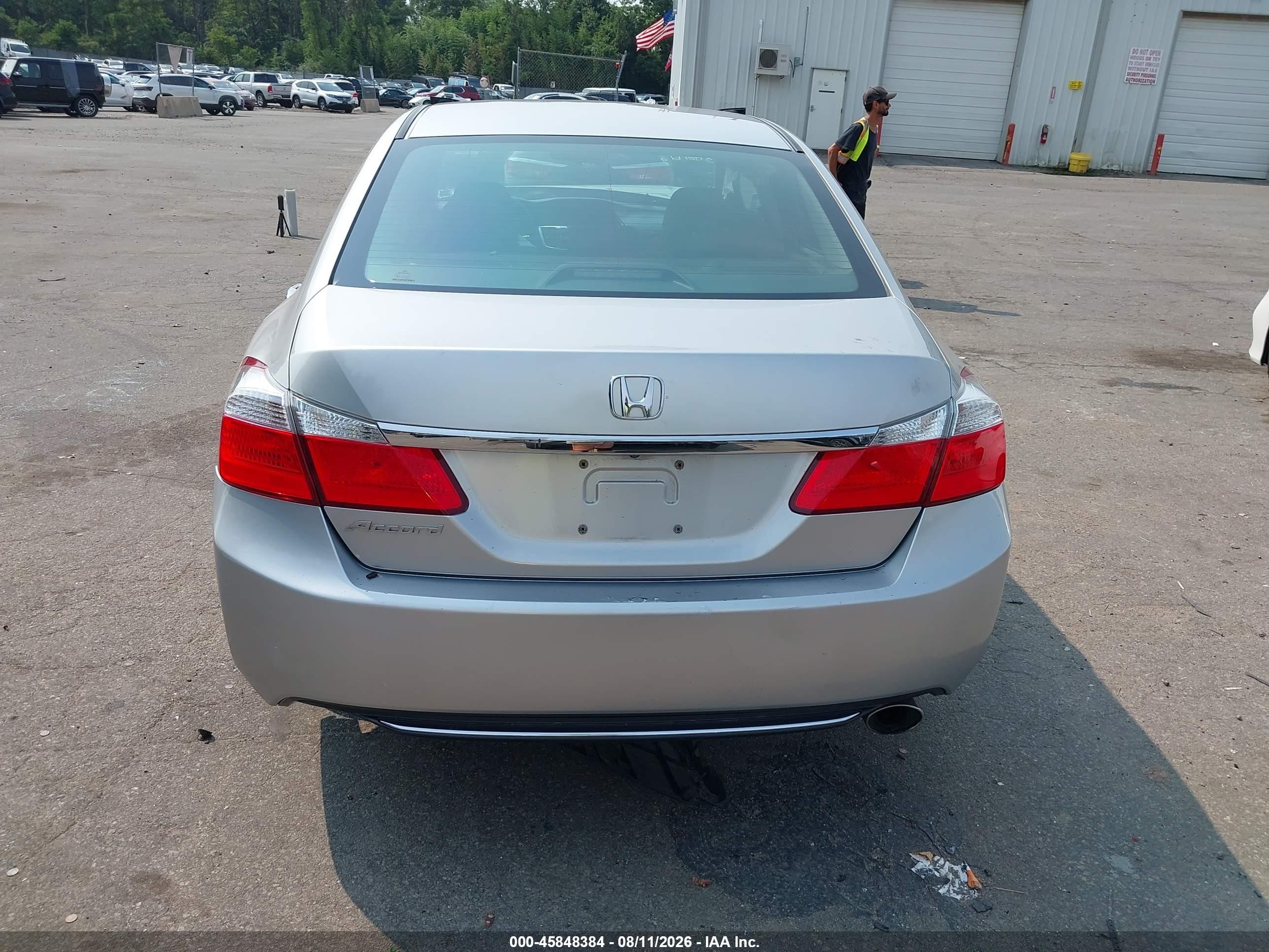 2013 Honda Accord Ex Silver vin: 1HGCR2F77DA177746