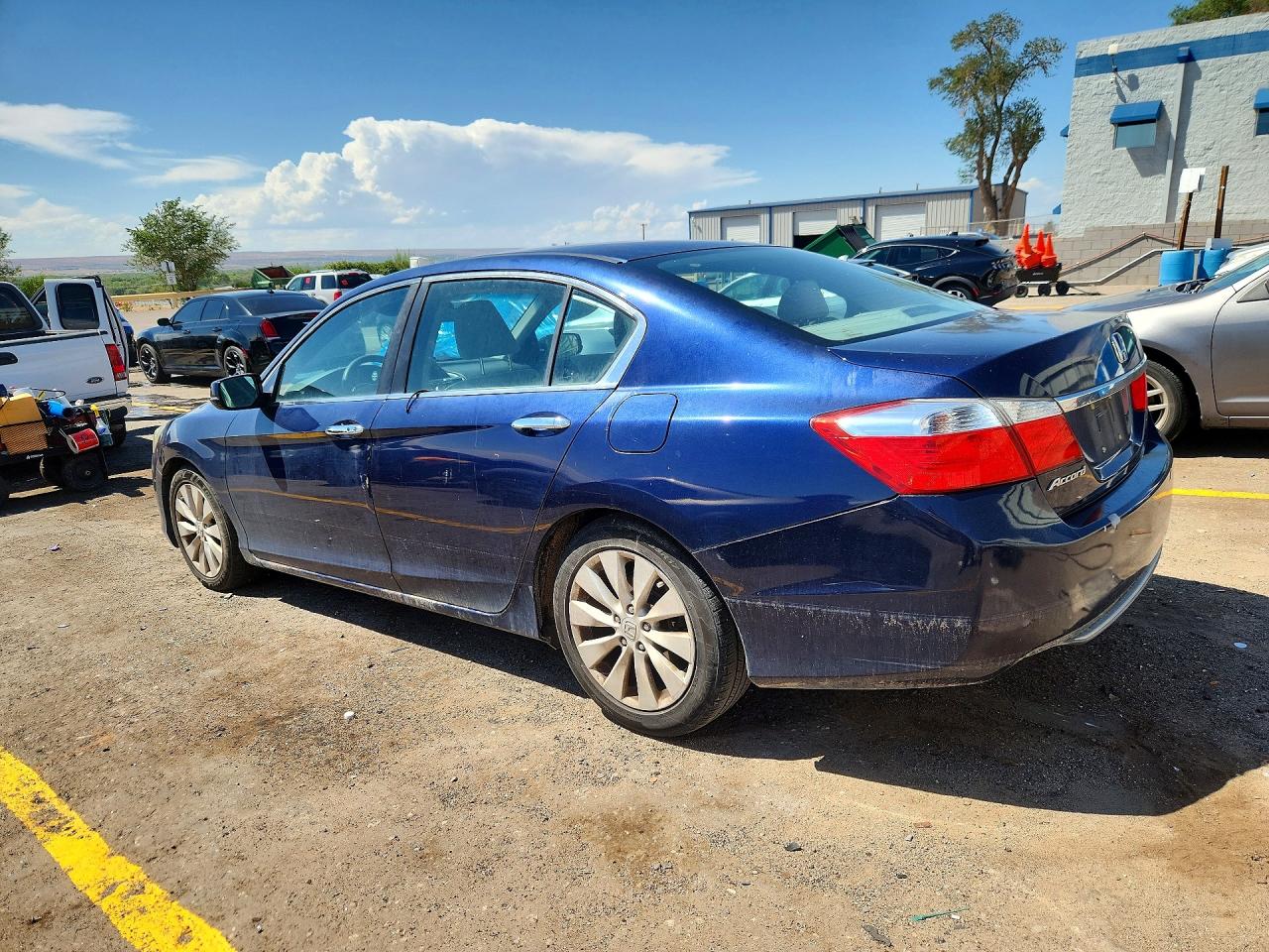 2013 Honda Accord Ex Blue vin: 1HGCR2F77DA203875