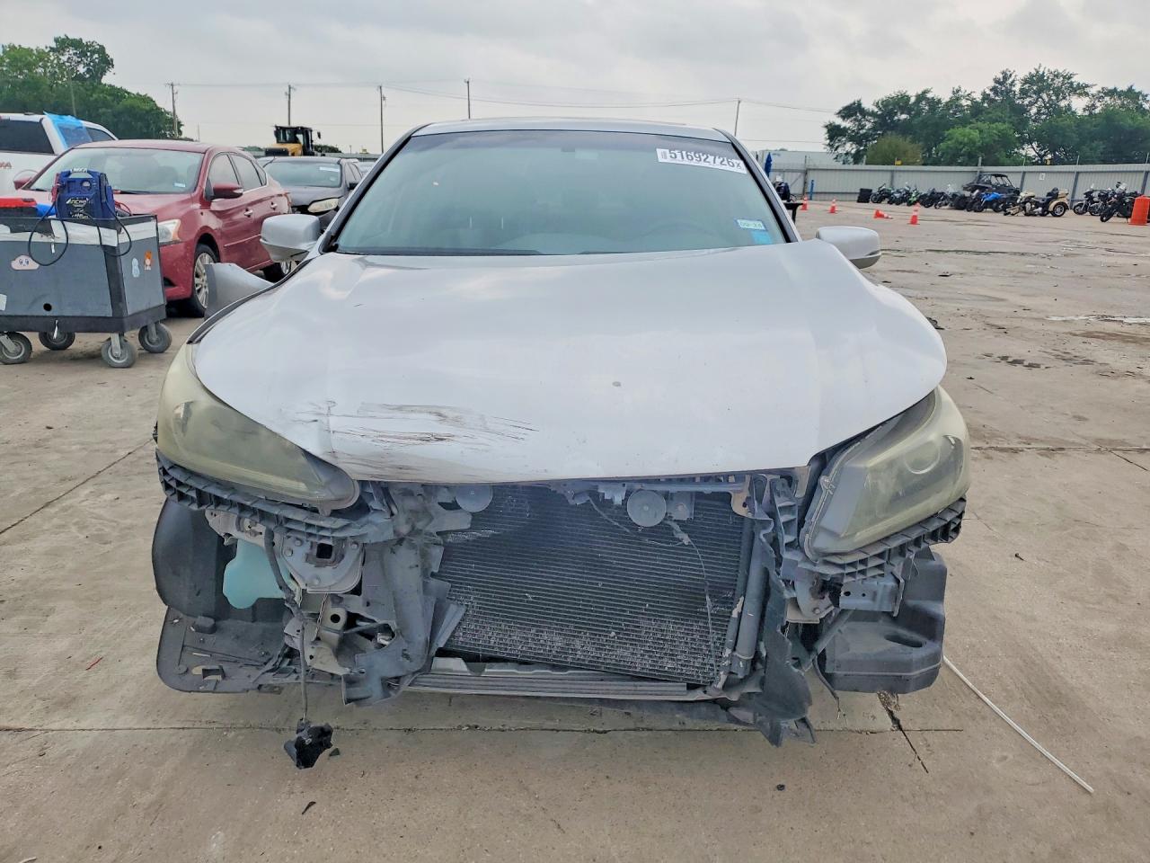 2013 Honda Accord Ex Серебряный vin: 1HGCR2F77DA259234