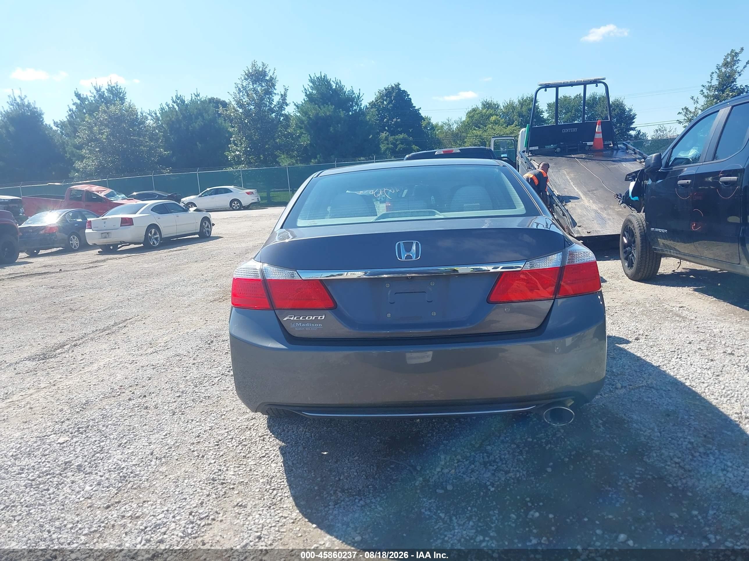 2014 Honda Accord Ex Gray vin: 1HGCR2F77EA159202