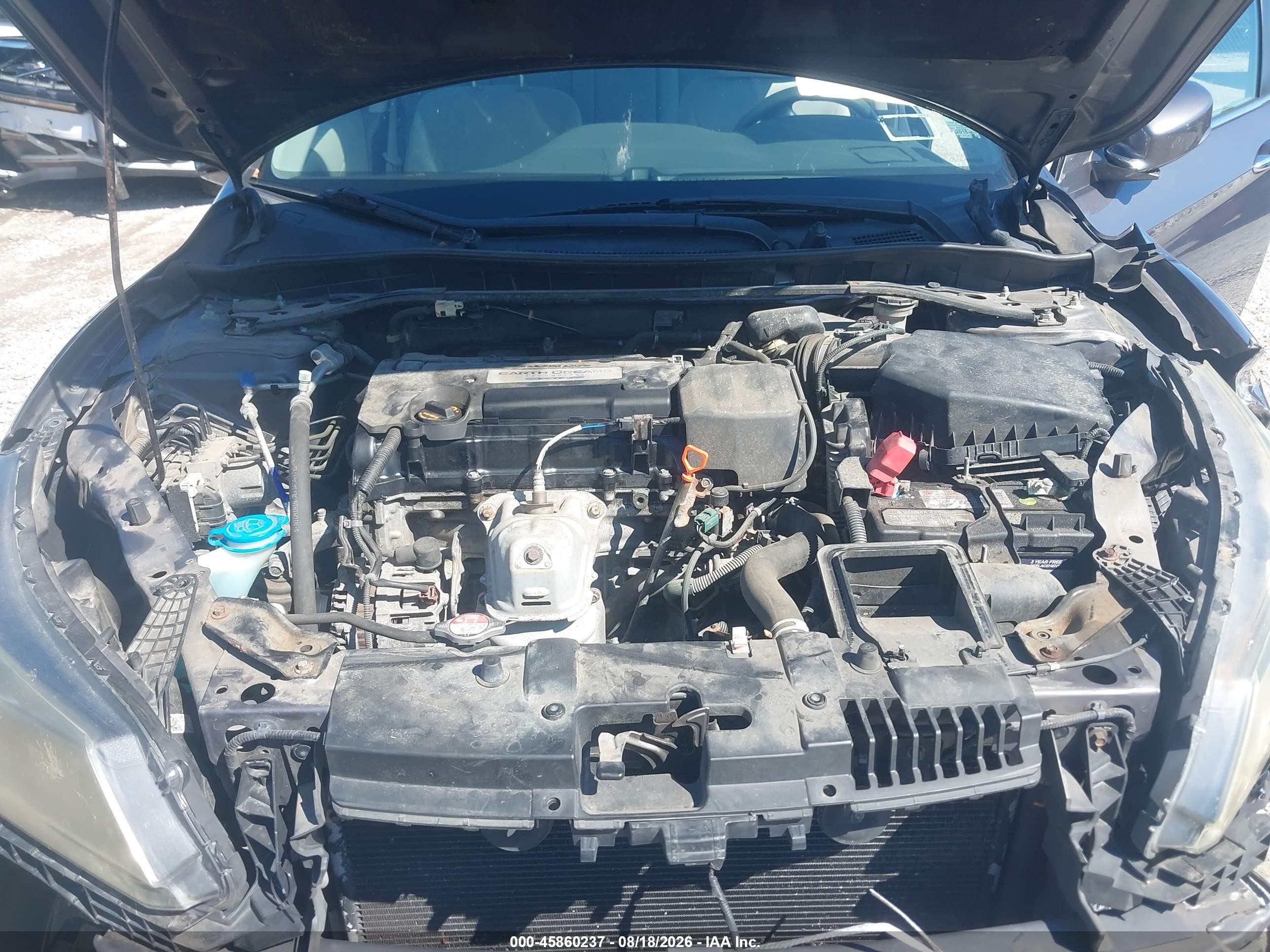 2014 Honda Accord Ex Gray vin: 1HGCR2F77EA159202