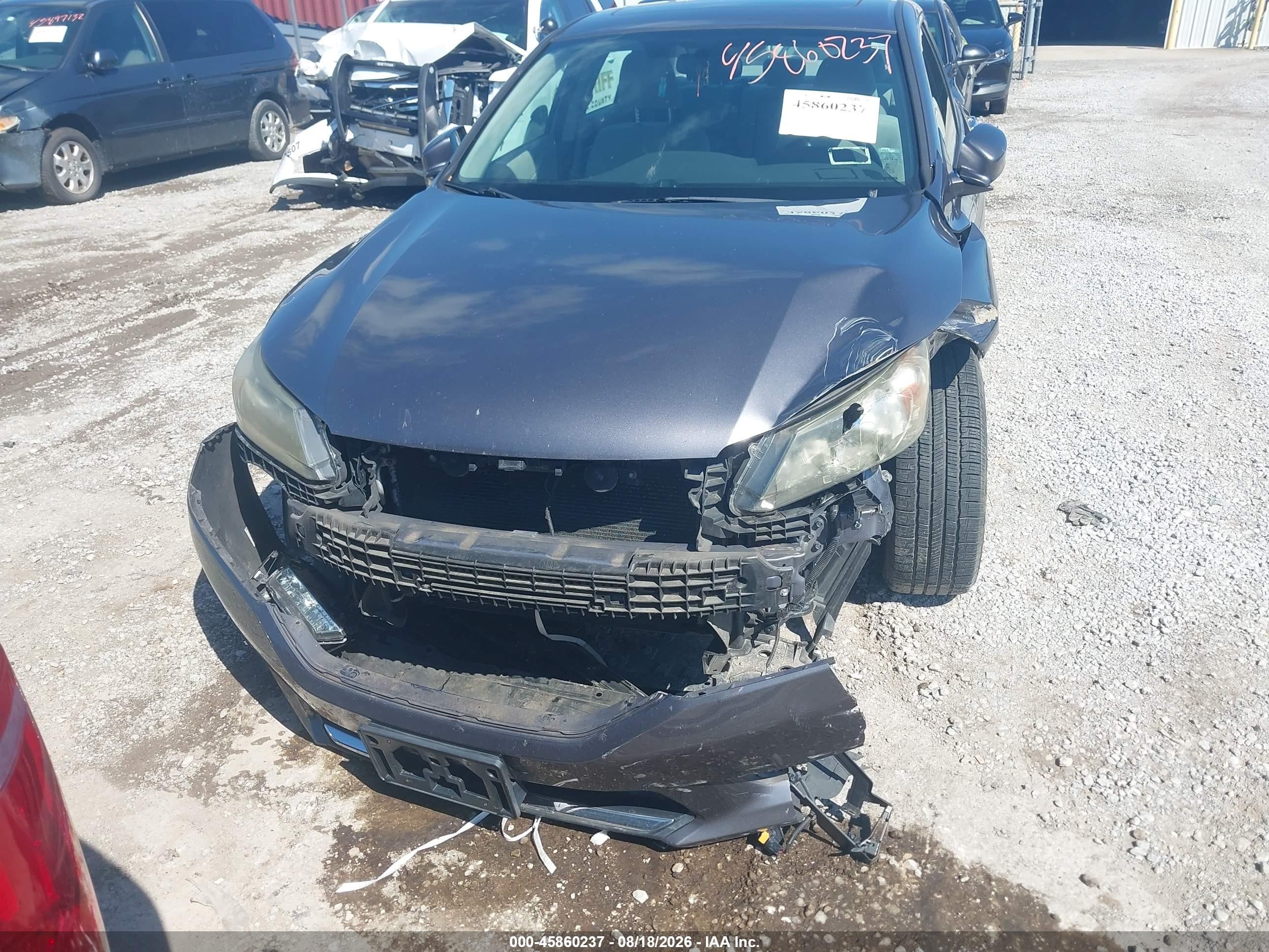 2014 Honda Accord Ex Gray vin: 1HGCR2F77EA159202