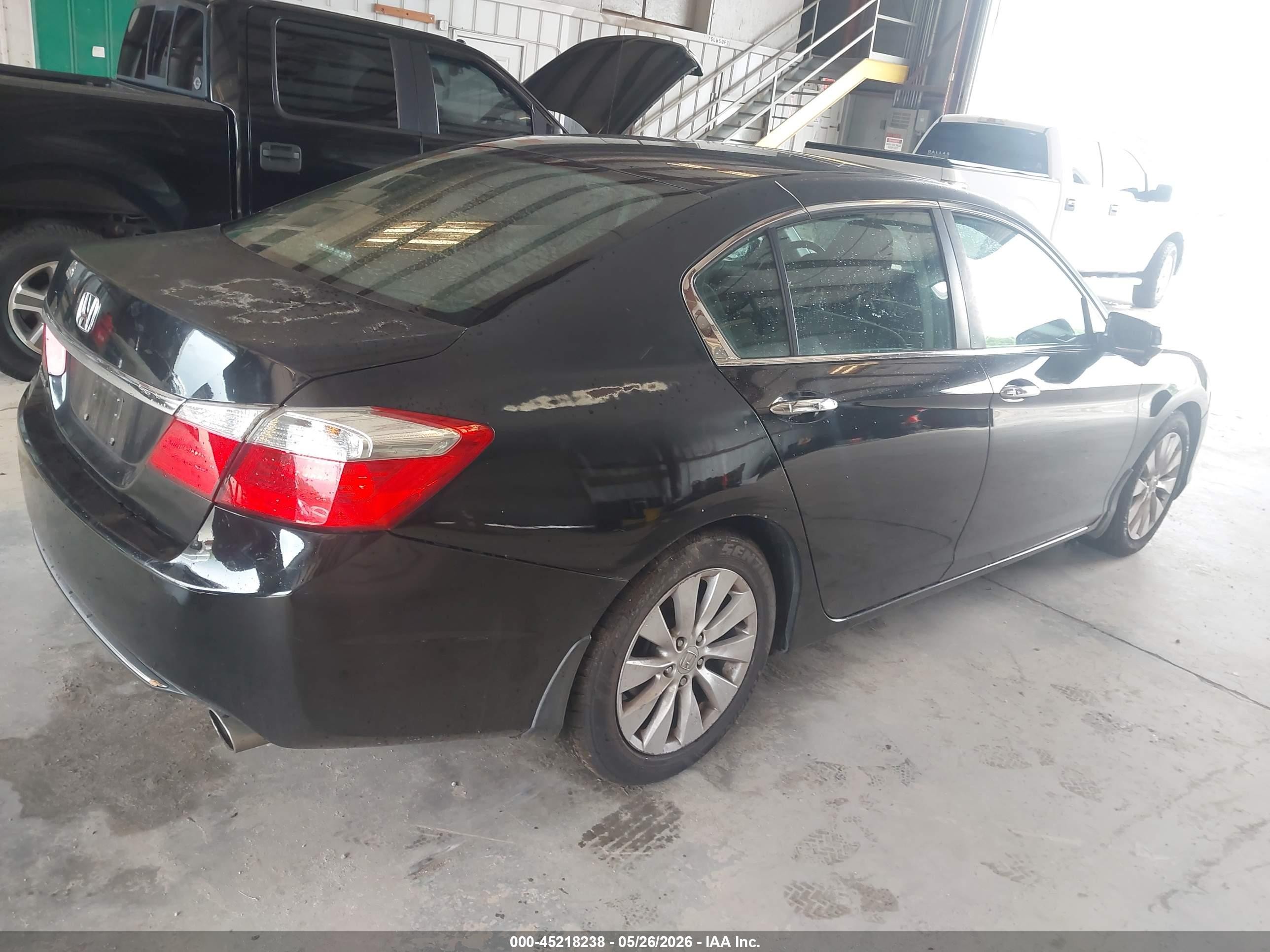 2014 Honda Accord Ex Black vin: 1HGCR2F77EA238997