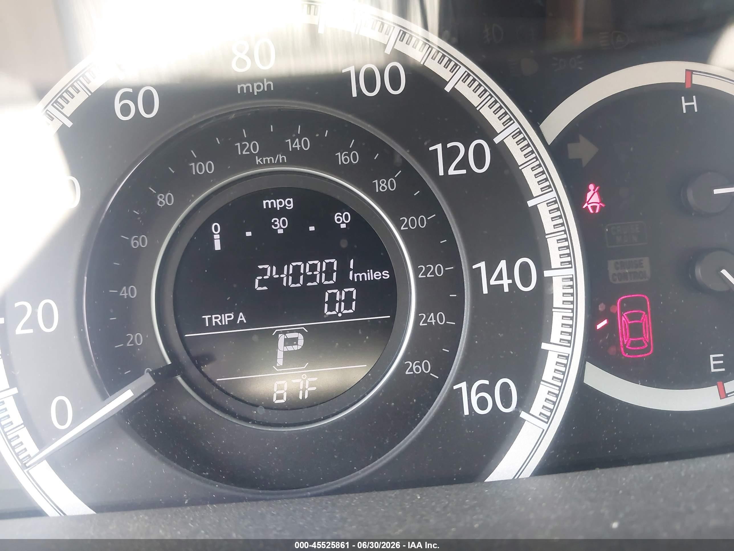 2015 Honda Accord Ex Gray vin: 1HGCR2F77FA012413