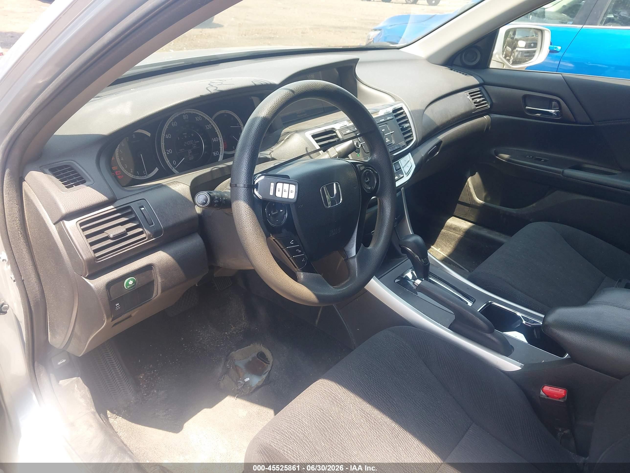 2015 Honda Accord Ex Gray vin: 1HGCR2F77FA012413