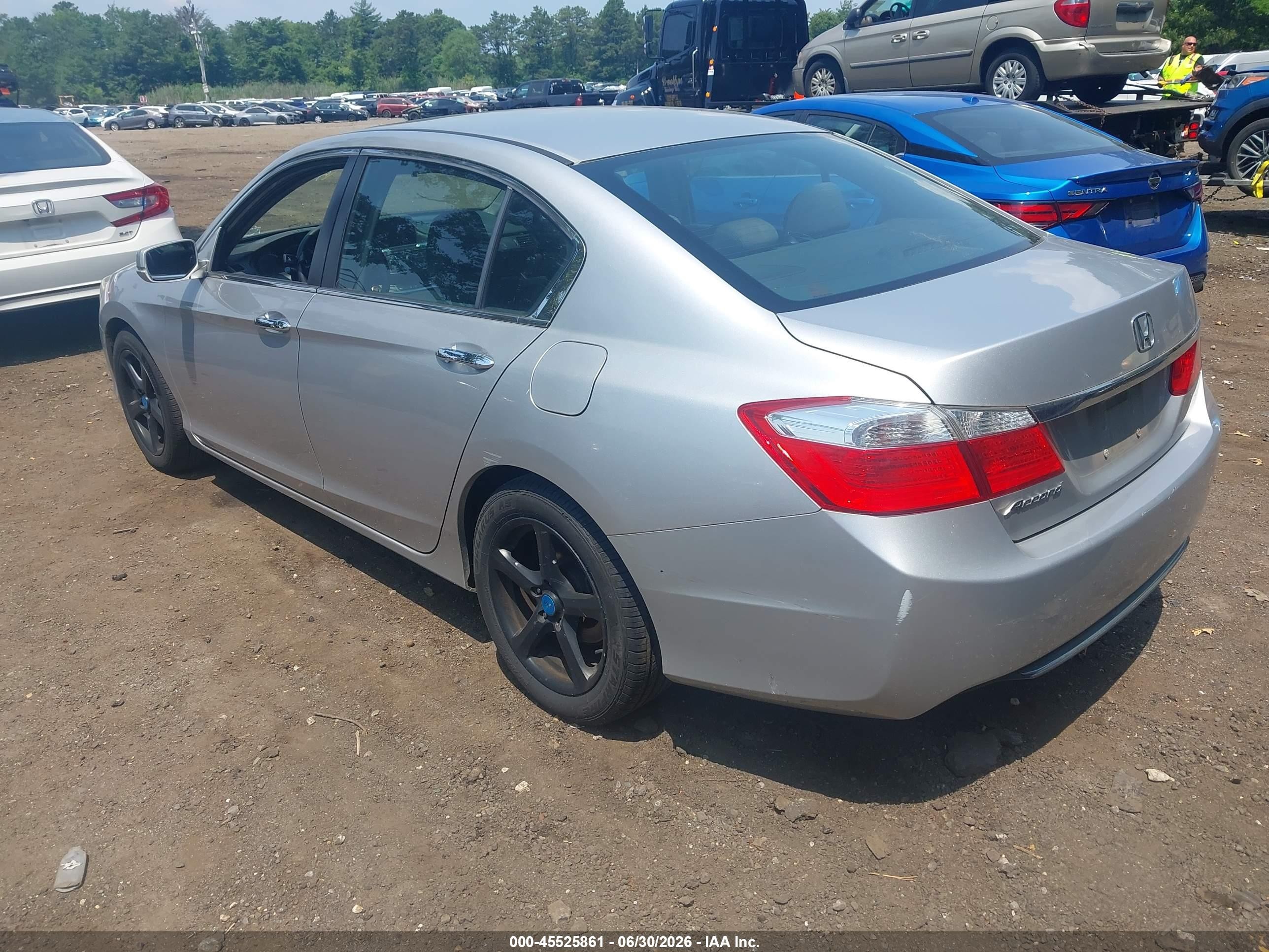 2015 Honda Accord Ex Gray vin: 1HGCR2F77FA012413