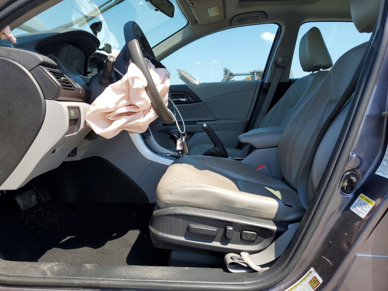 2015 Honda Accord Ex Gray vin: 1HGCR2F77FA055021
