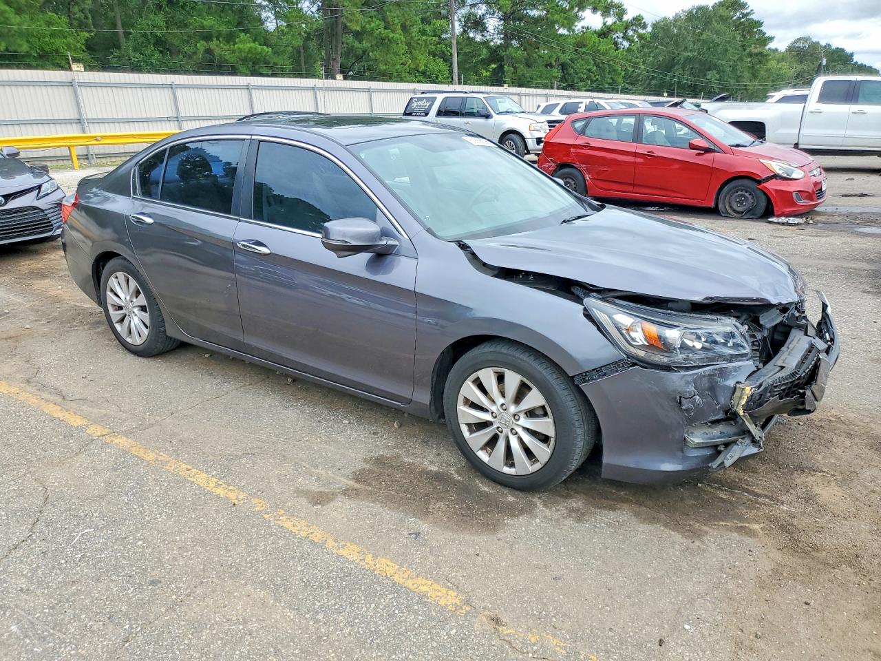 2015 Honda Accord Ex Gray vin: 1HGCR2F77FA106811