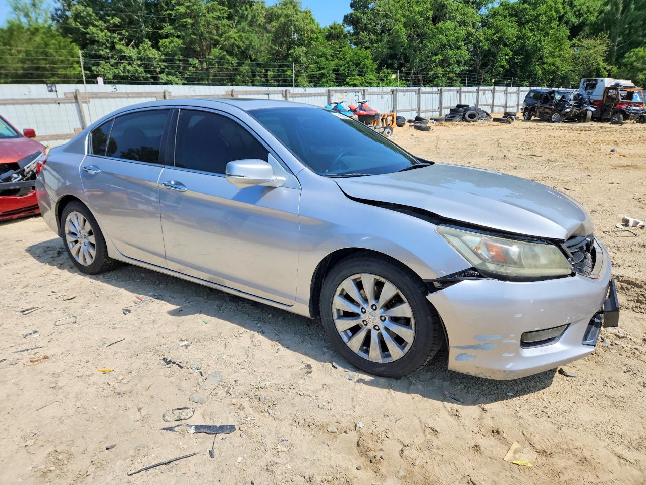 2015 Honda Accord Ex Silver vin: 1HGCR2F77FA123804