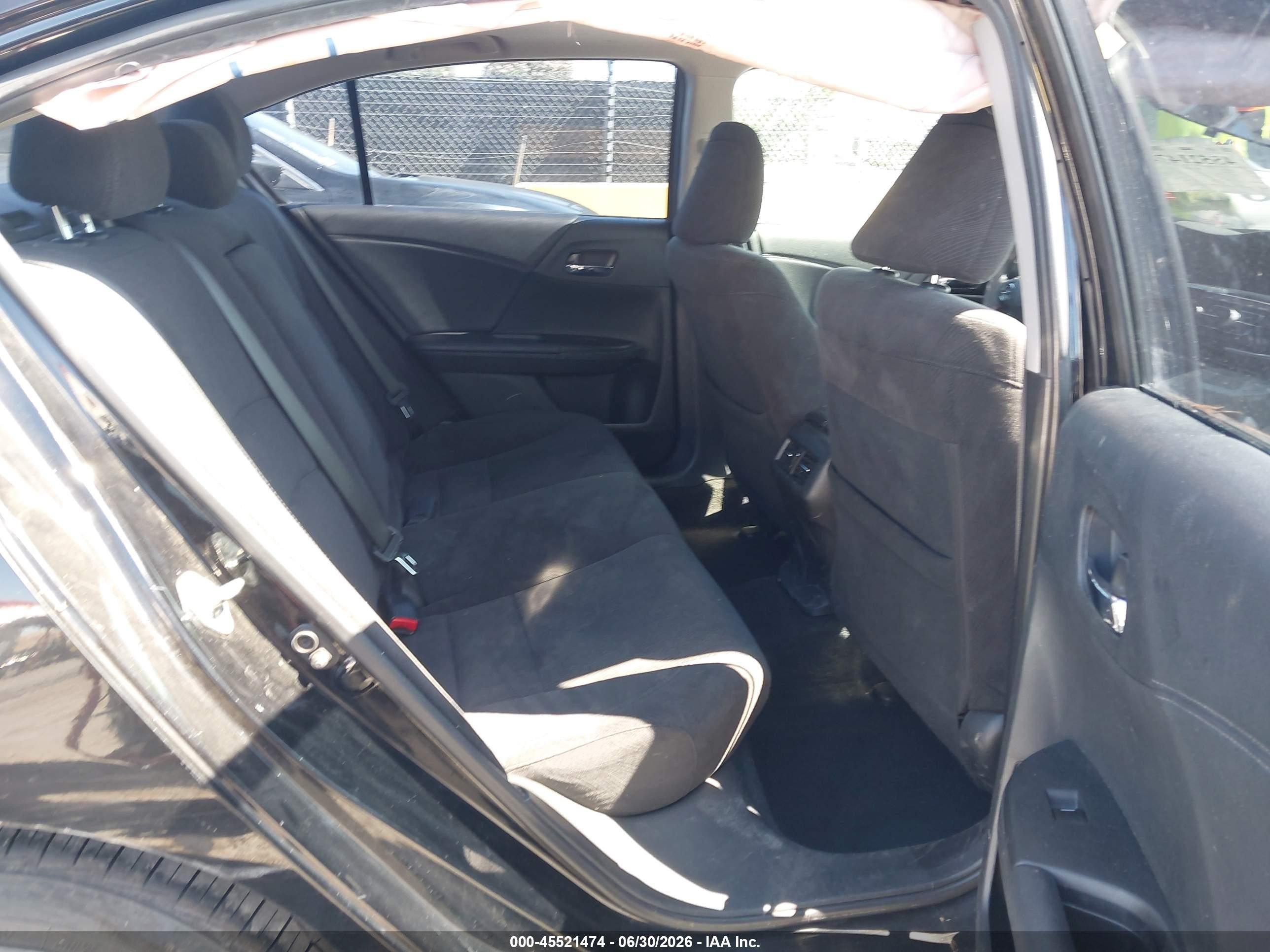 2015 Honda Accord Ex Black vin: 1HGCR2F77FA146838