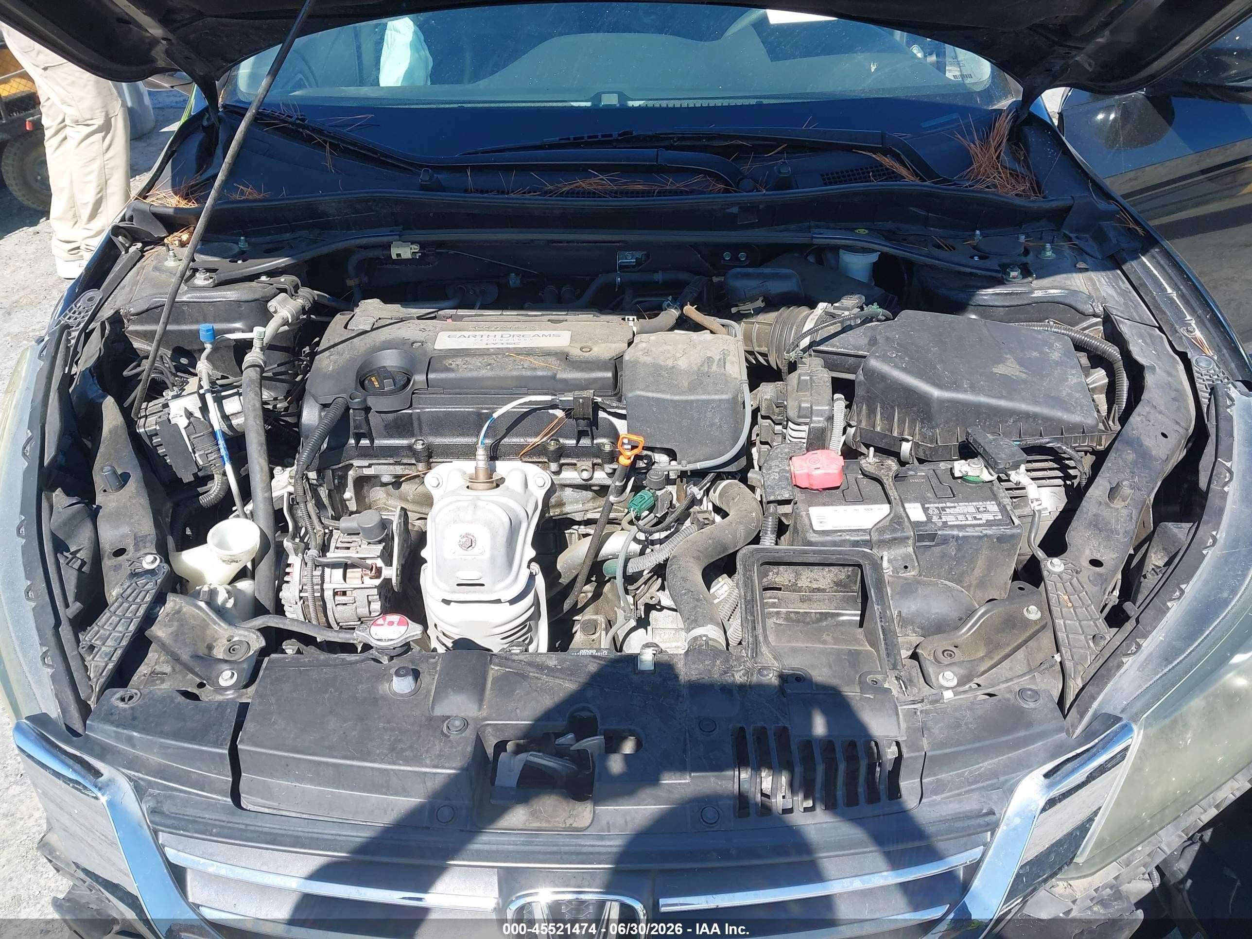 2015 Honda Accord Ex Black vin: 1HGCR2F77FA146838