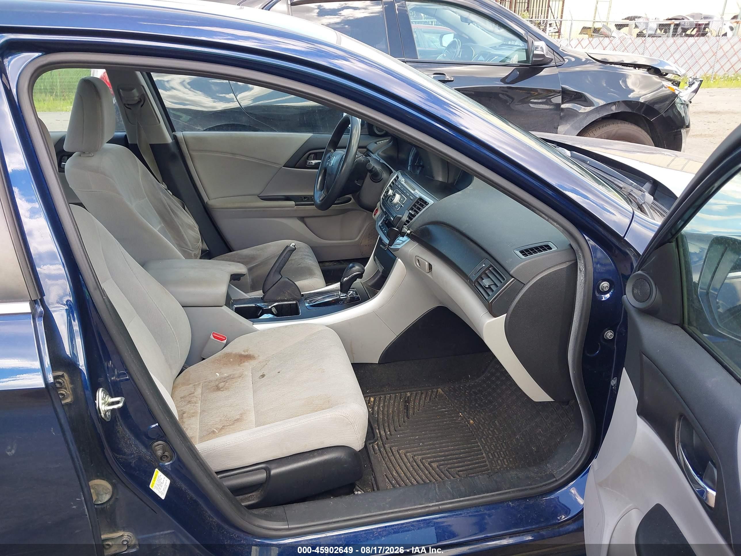 2015 Honda Accord Ex Blue vin: 1HGCR2F77FA182545