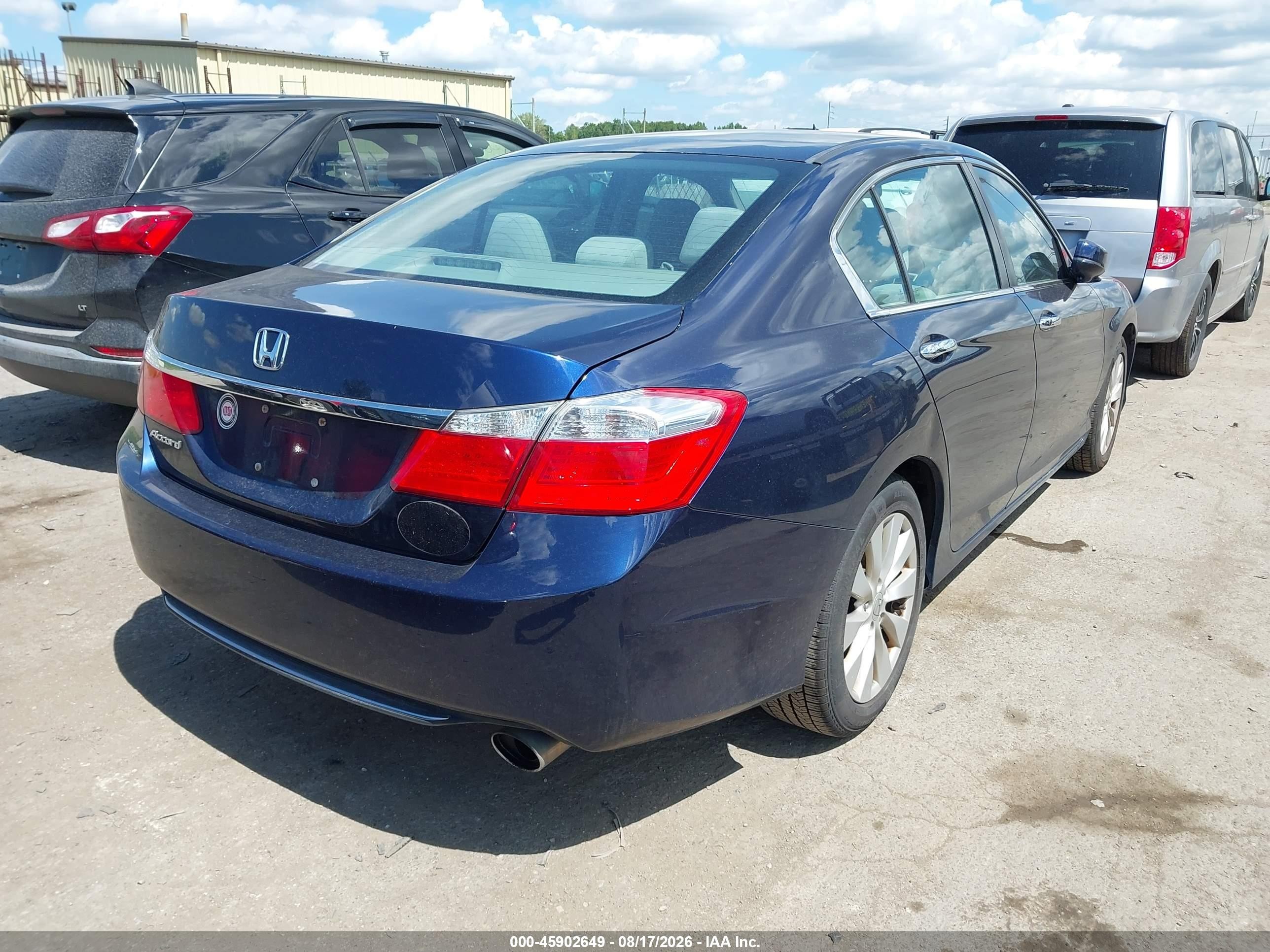 2015 Honda Accord Ex Blue vin: 1HGCR2F77FA182545