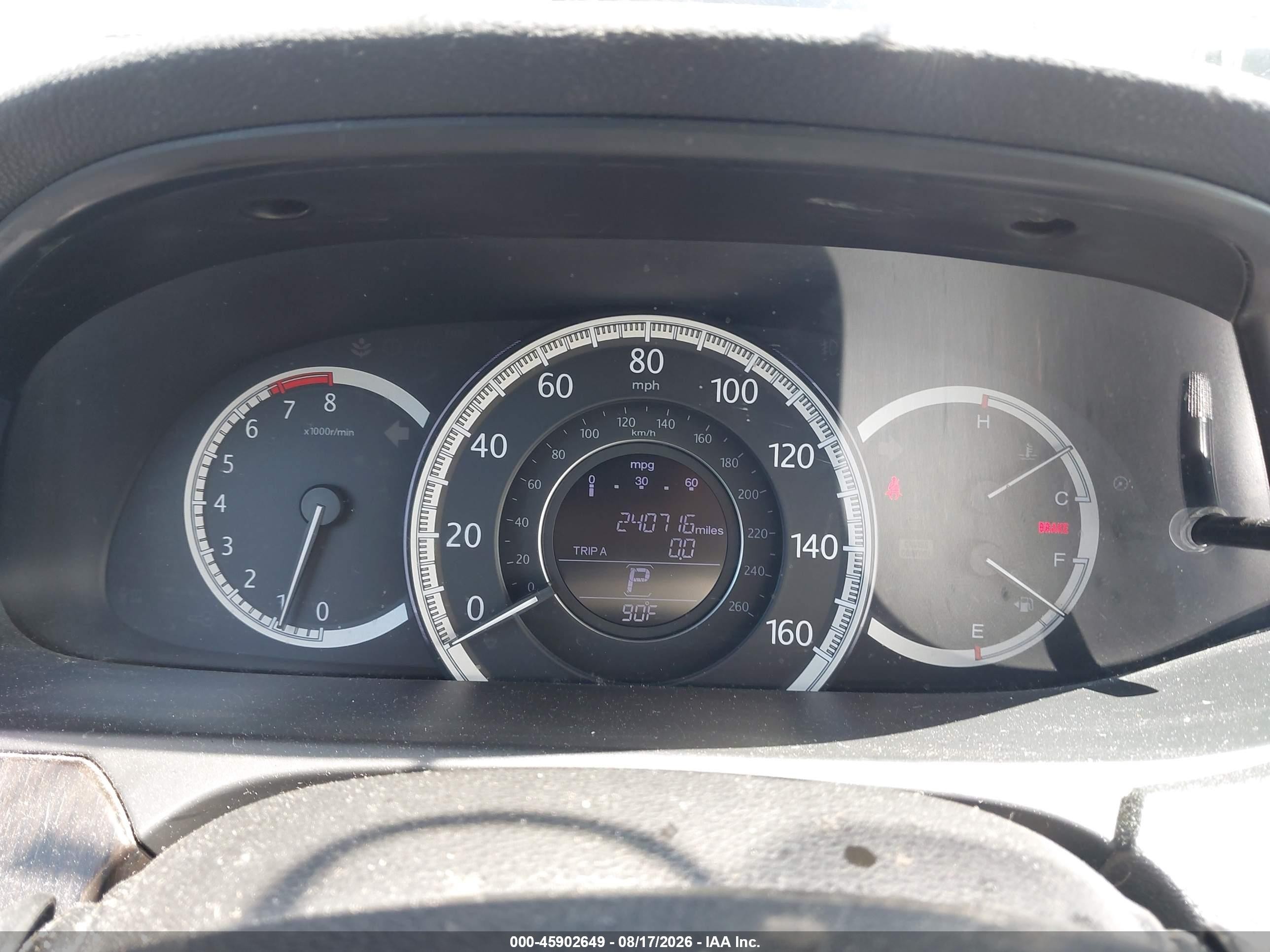 2015 Honda Accord Ex Blue vin: 1HGCR2F77FA182545