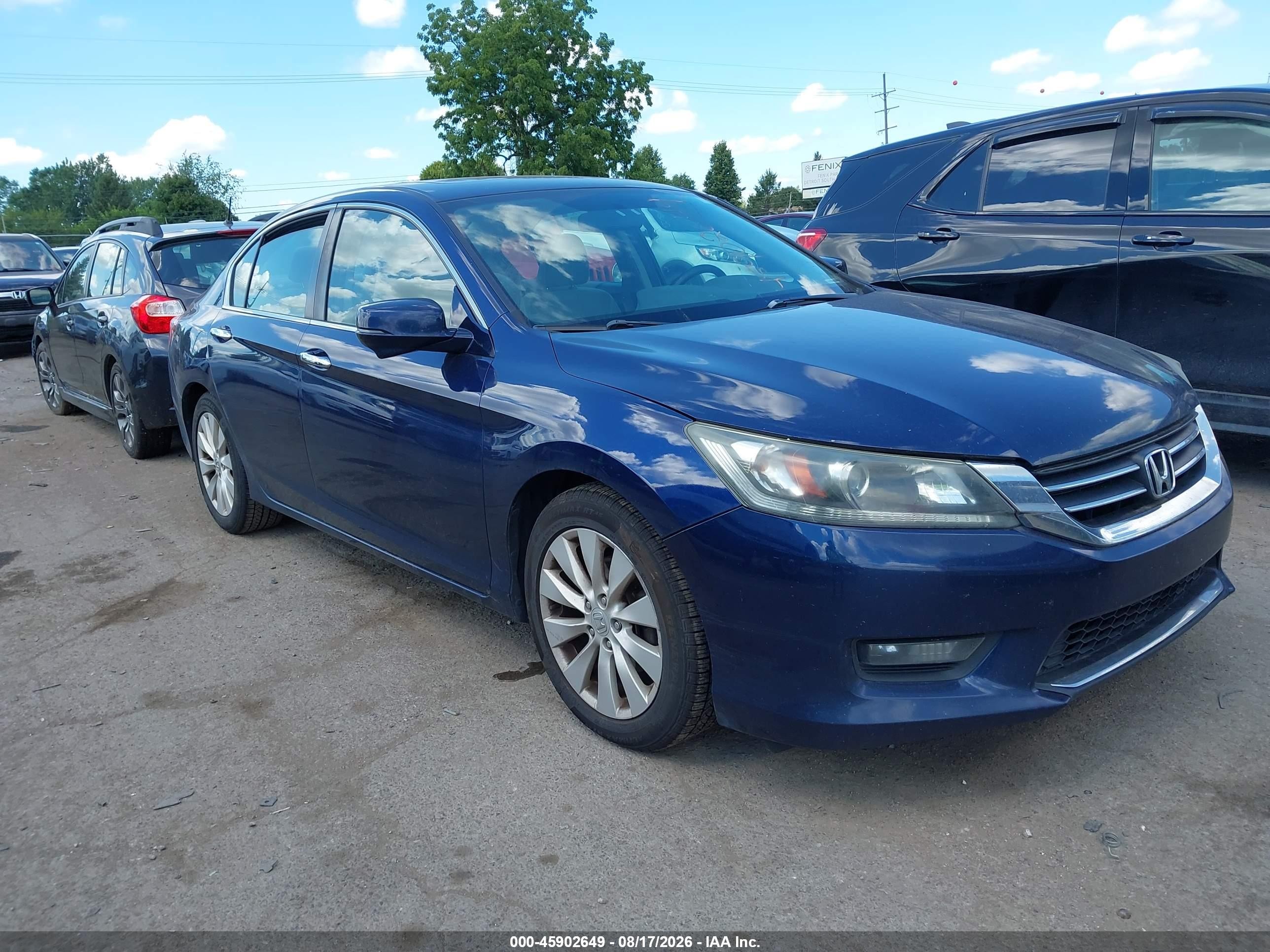 2015 Honda Accord Ex Blue vin: 1HGCR2F77FA182545