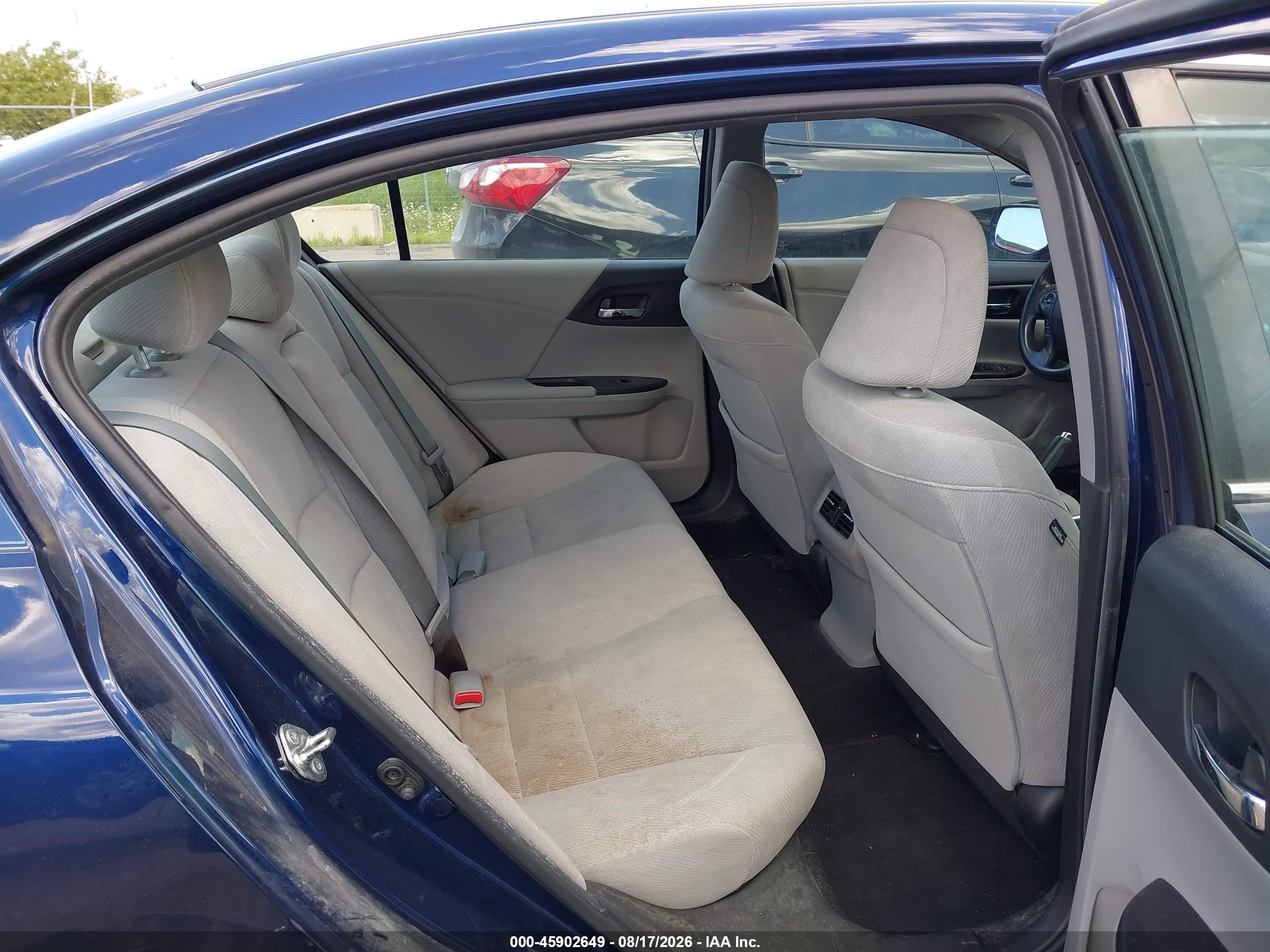 2015 Honda Accord Ex Blue vin: 1HGCR2F77FA182545