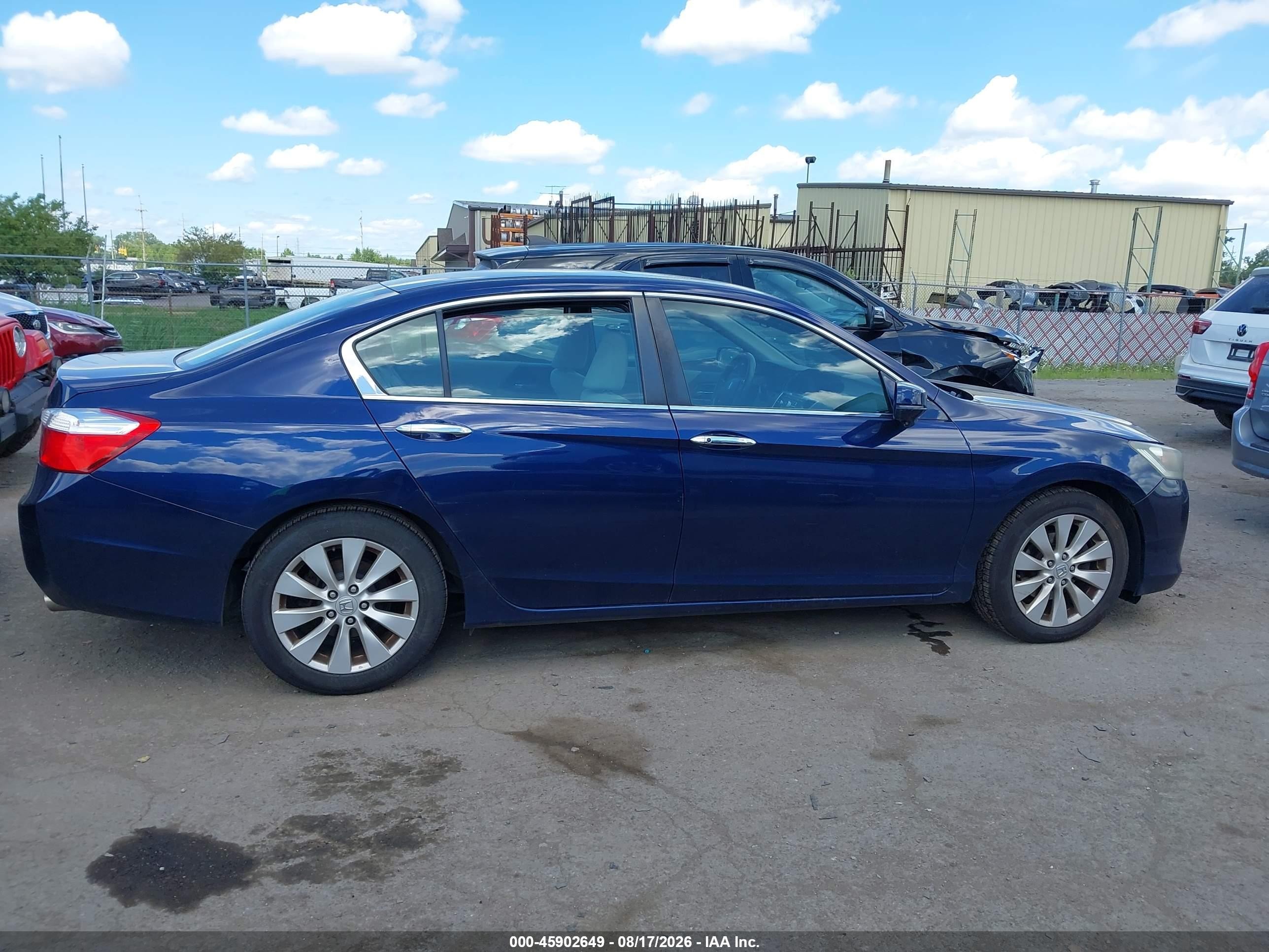 2015 Honda Accord Ex Blue vin: 1HGCR2F77FA182545