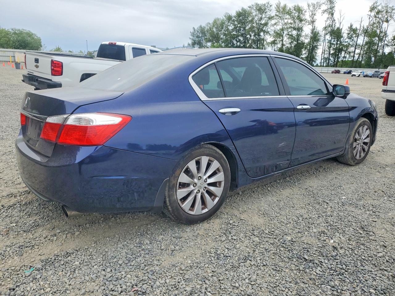 2015 Honda Accord Ex Blue vin: 1HGCR2F77FA205161