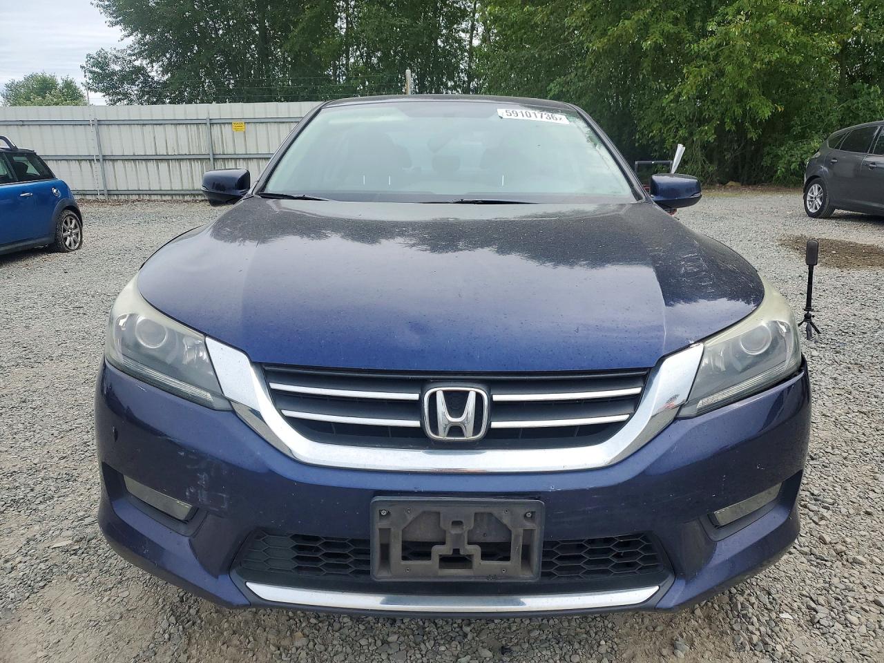 2015 Honda Accord Ex Blue vin: 1HGCR2F77FA205161