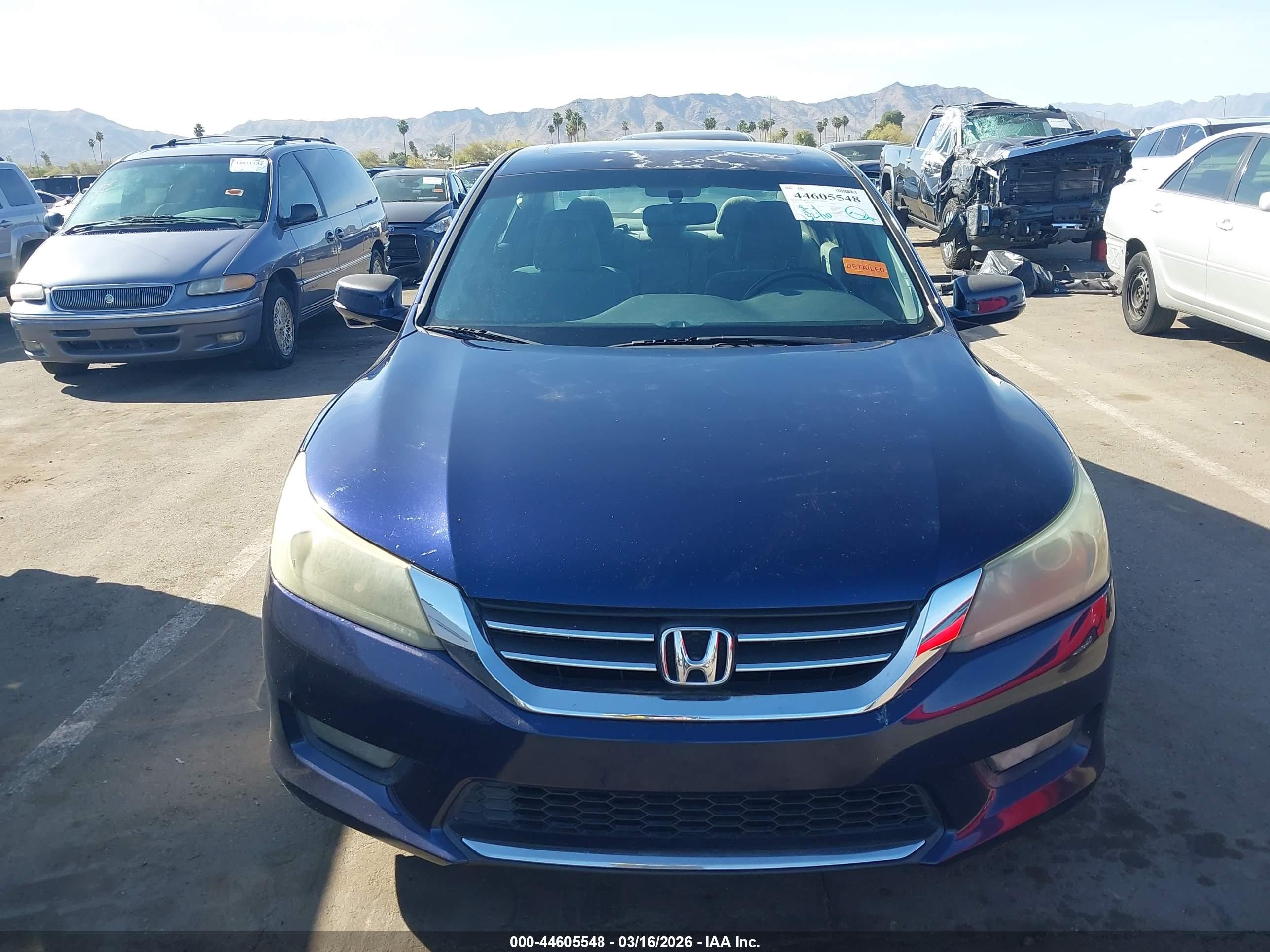 2015 Honda Accord Ex Blue vin: 1HGCR2F77FA245093
