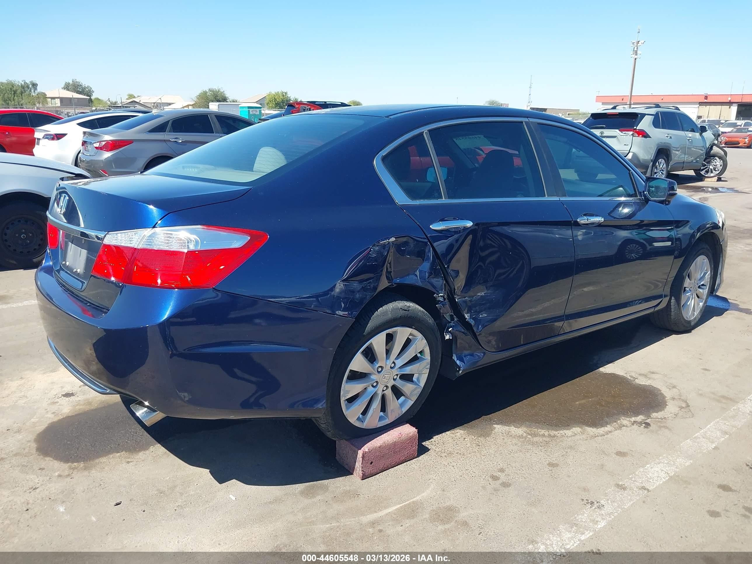 2015 Honda Accord Ex Blue vin: 1HGCR2F77FA245093