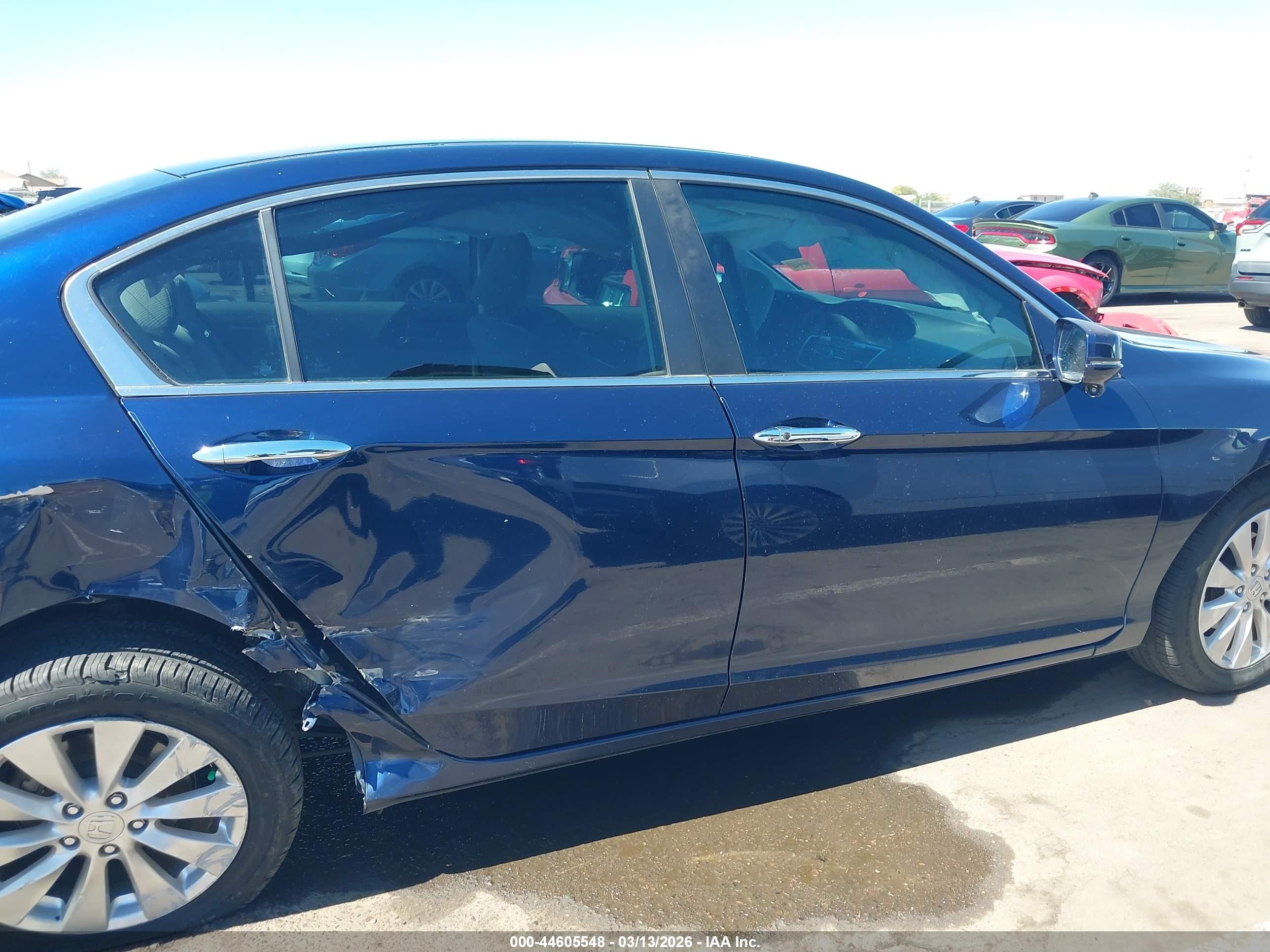 2015 Honda Accord Ex Blue vin: 1HGCR2F77FA245093