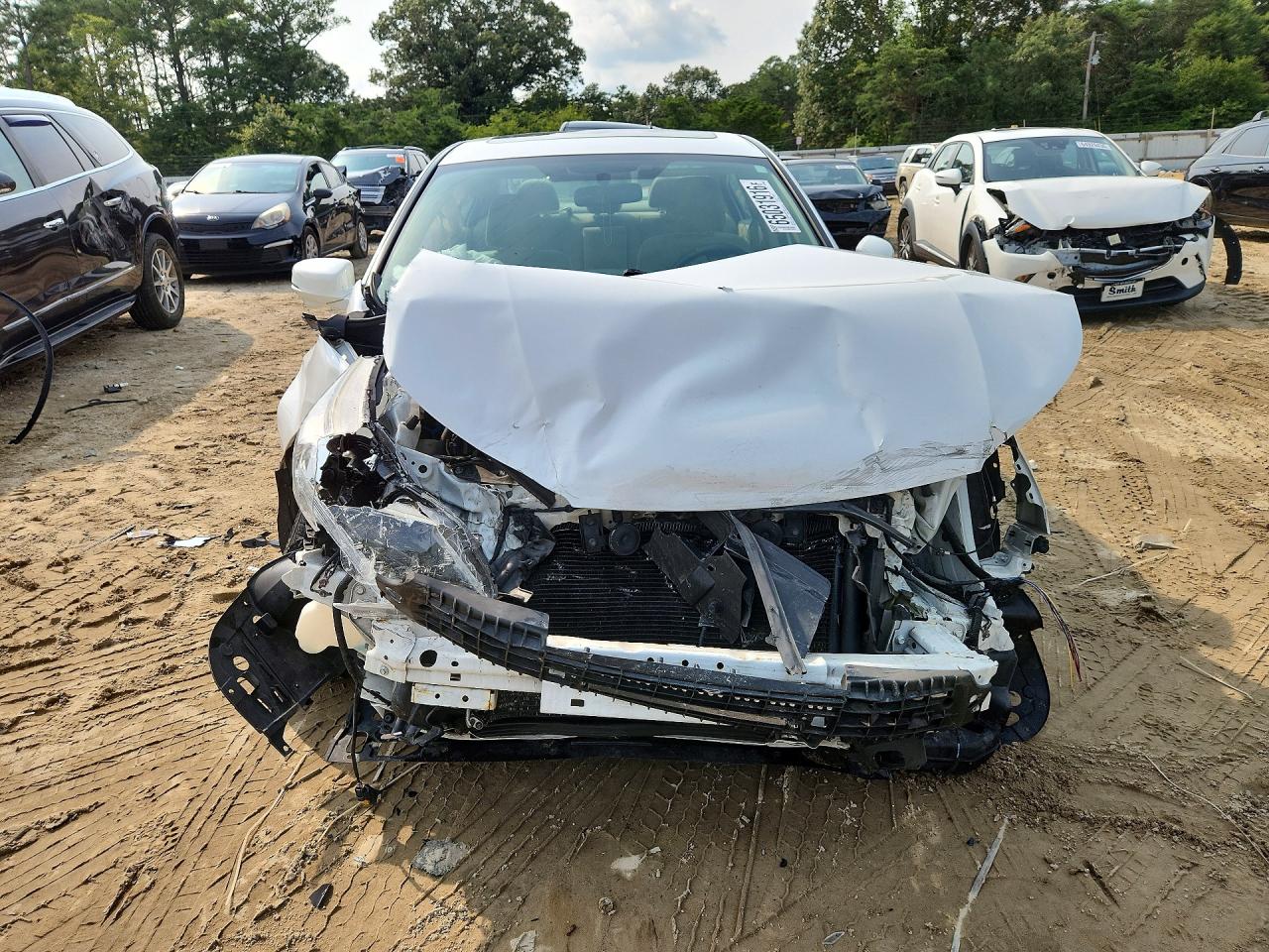 2015 Honda Accord Ex White vin: 1HGCR2F77FA256868
