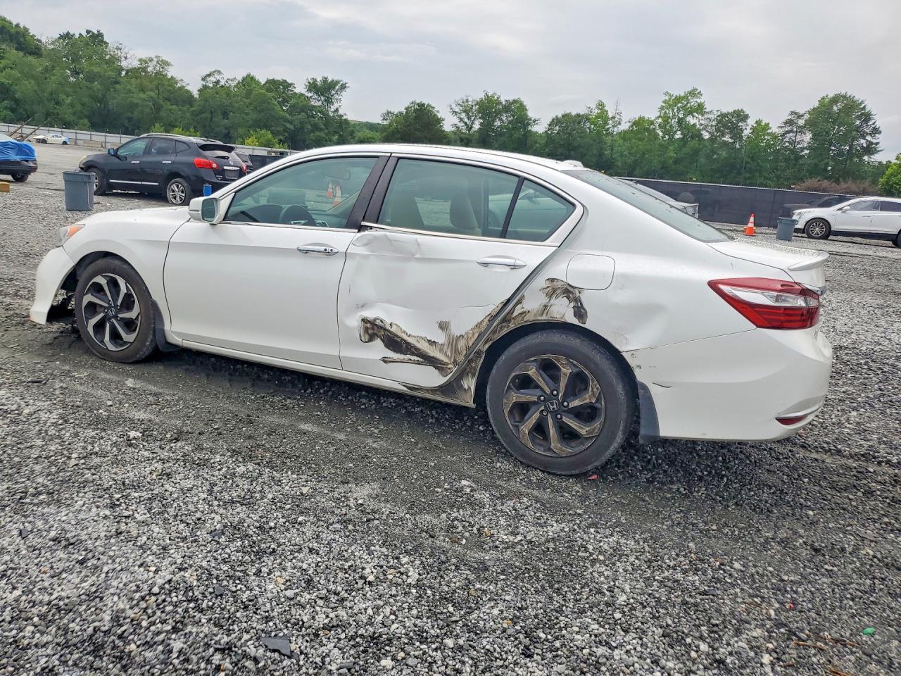 2016 Honda Accord Ex Белый vin: 1HGCR2F77GA202598