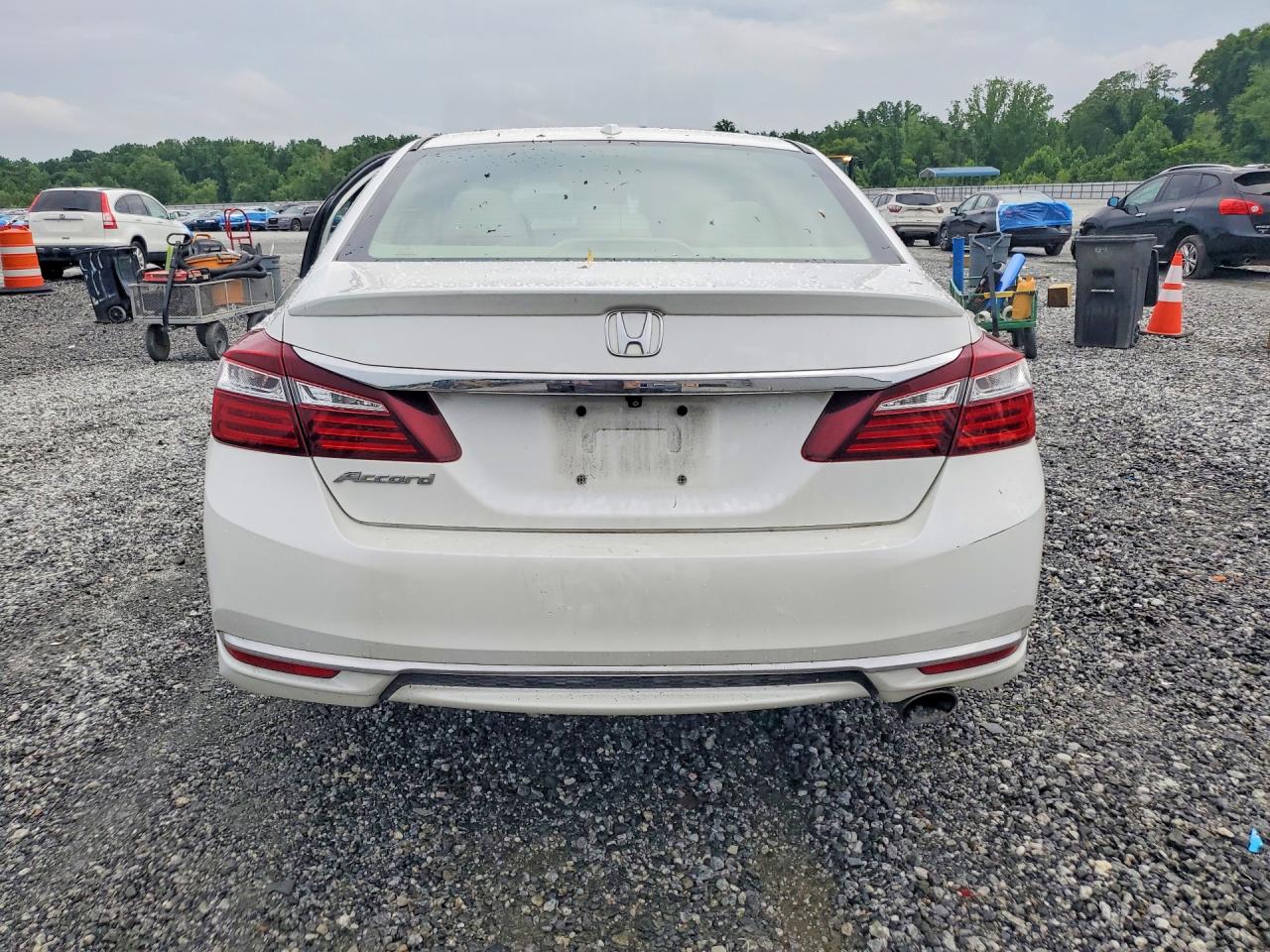 2016 Honda Accord Ex Белый vin: 1HGCR2F77GA202598