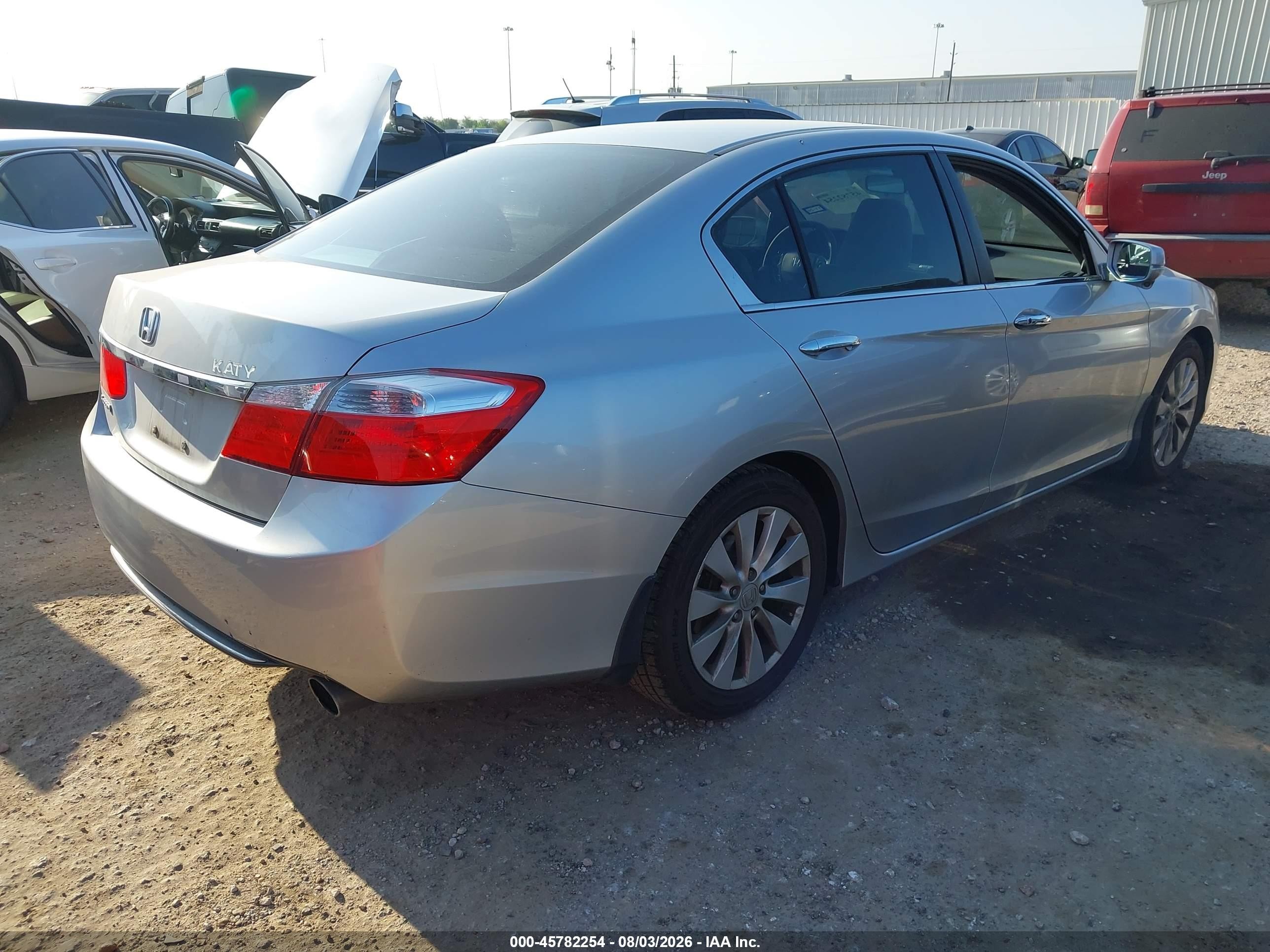 2013 Honda Accord Ex Silver vin: 1HGCR2F78DA042078