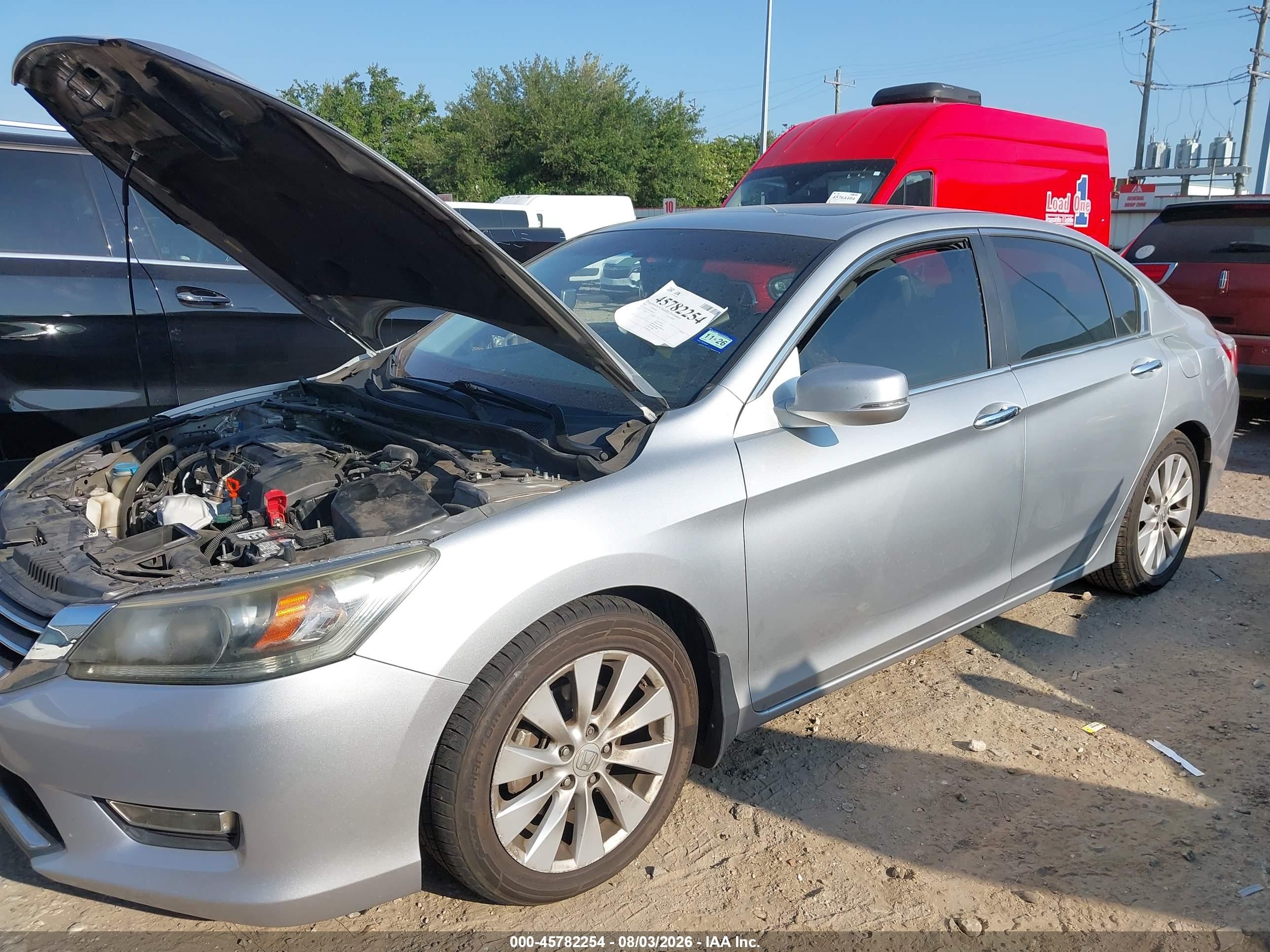 2013 Honda Accord Ex Silver vin: 1HGCR2F78DA042078