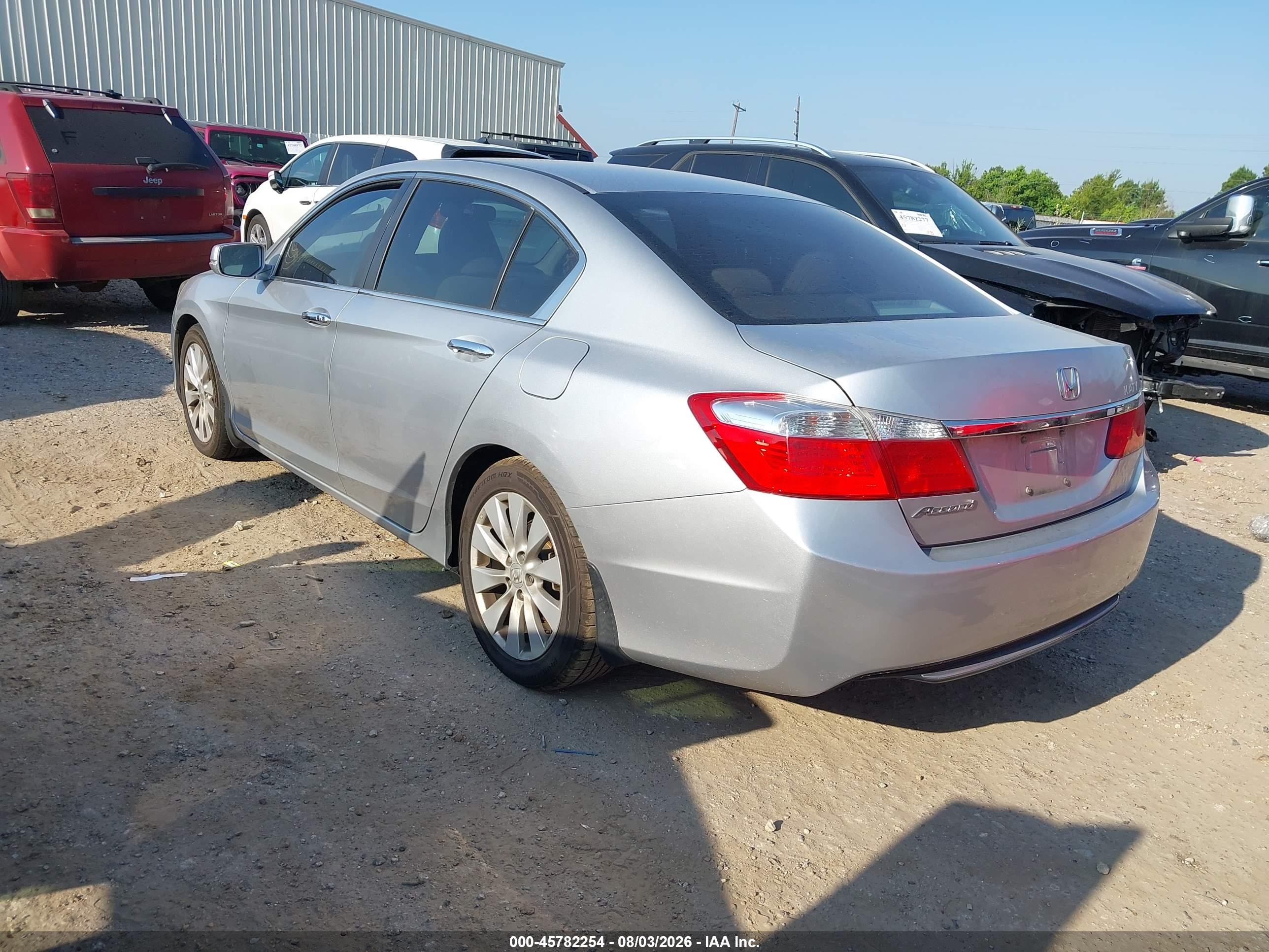 2013 Honda Accord Ex Silver vin: 1HGCR2F78DA042078
