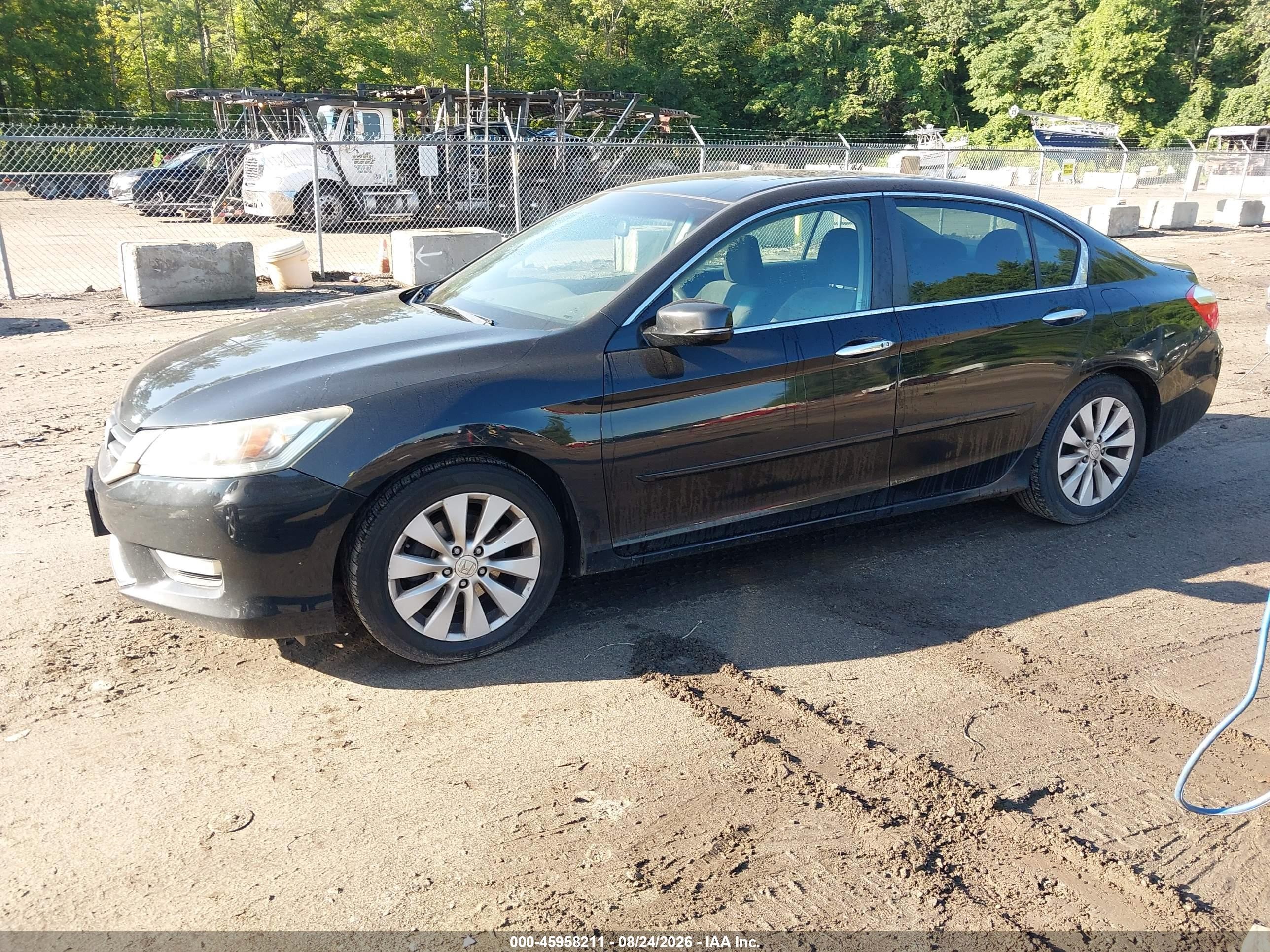 2013 Honda Accord Ex Black vin: 1HGCR2F78DA080748