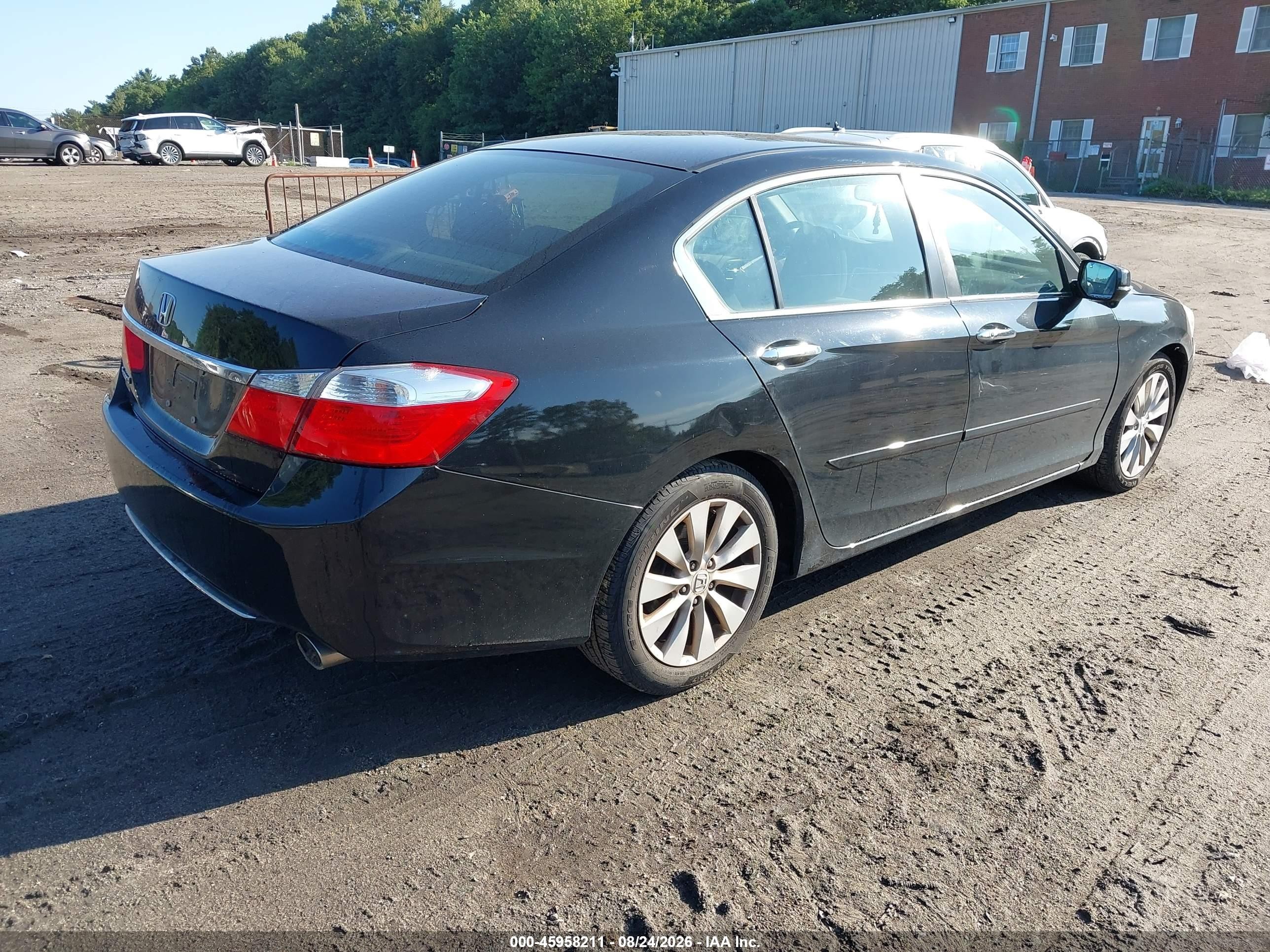 2013 Honda Accord Ex Black vin: 1HGCR2F78DA080748